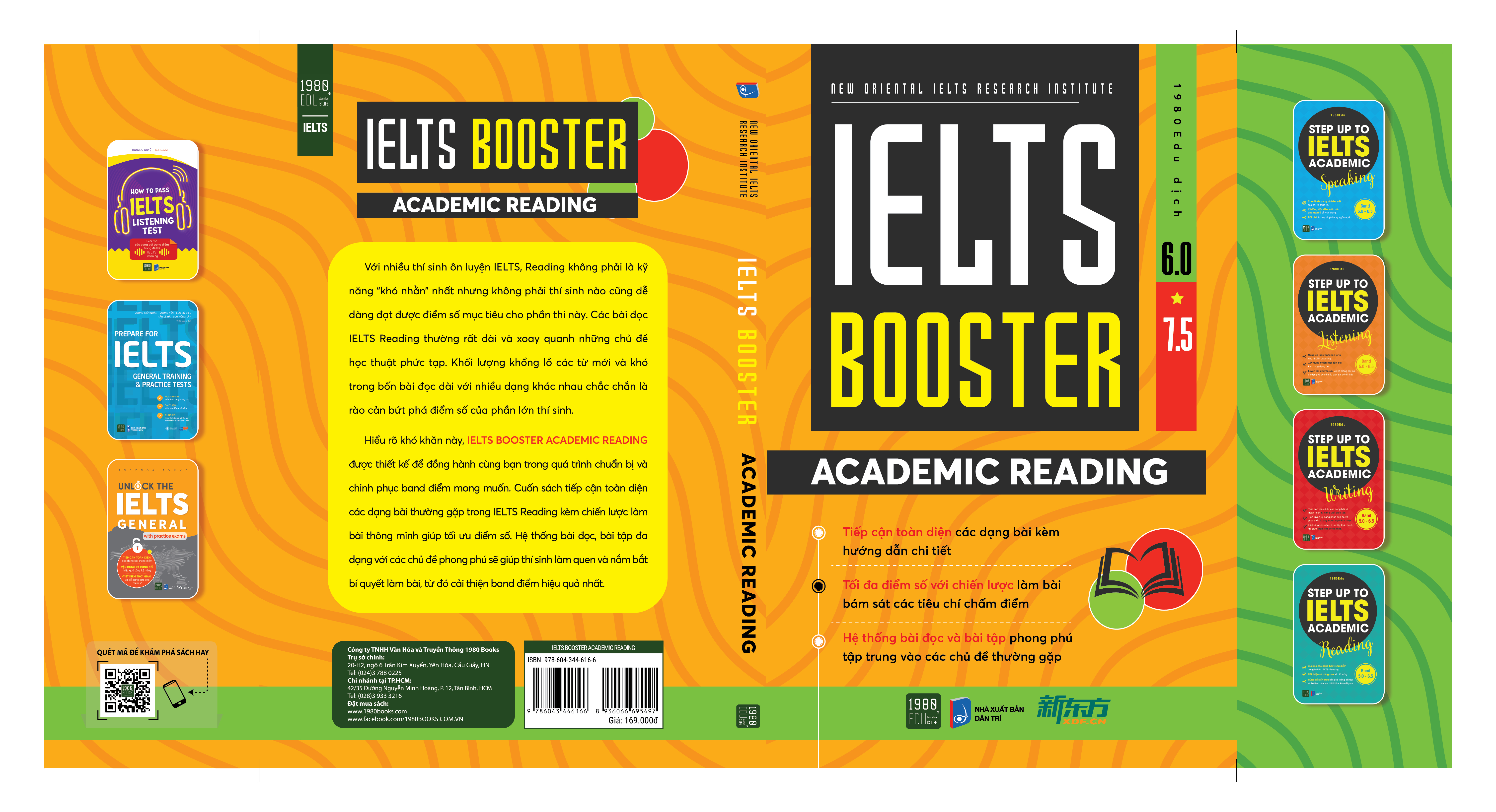 IELTS BOOSTER - ACADEMIC READING - New Oriental IELTs Research Institute - 1980Edu dịch - (bìa mềm)