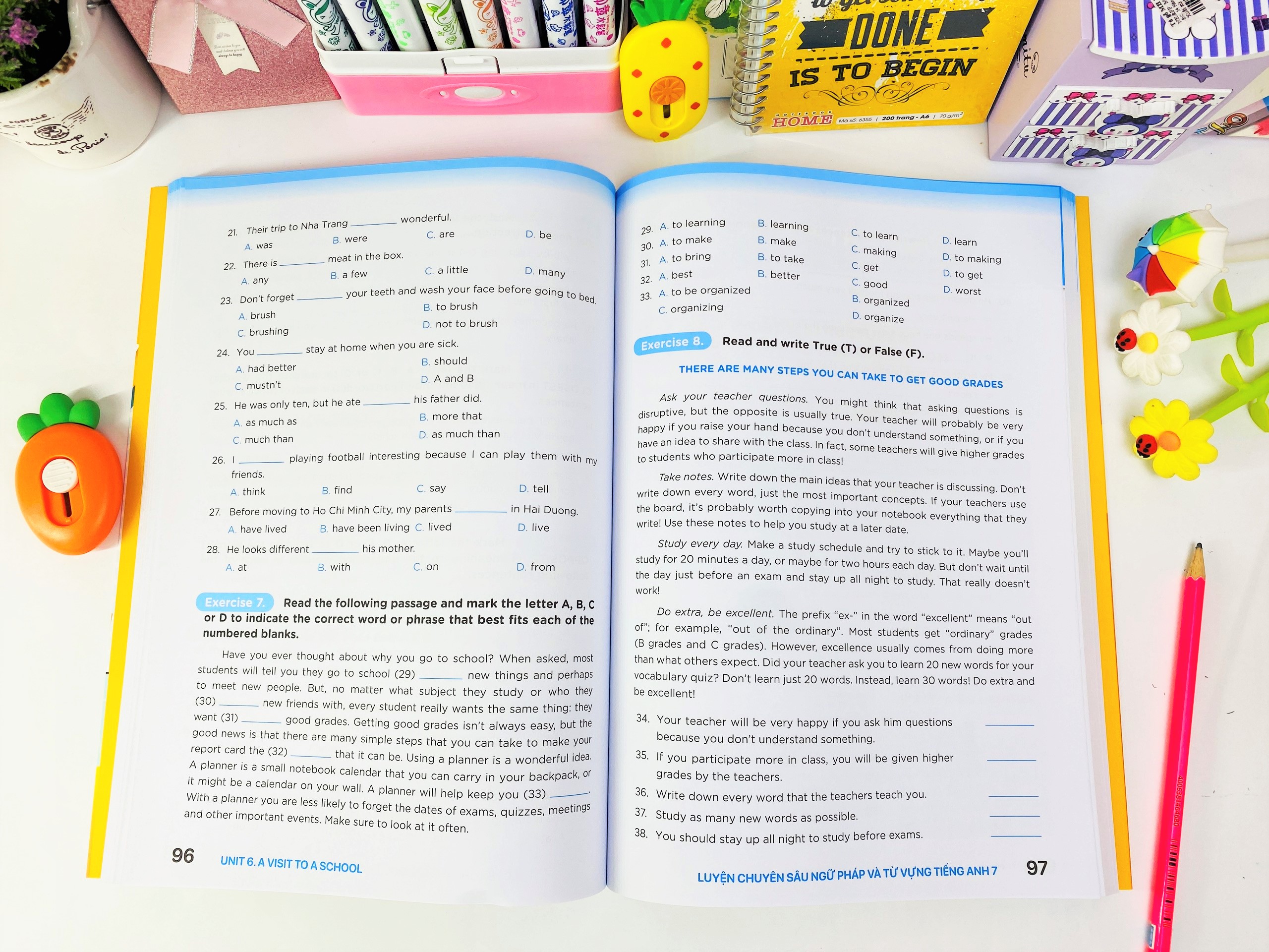 Sách - Luyện Chuyên Sâu Ngữ Pháp Và Từ Vựng Tiếng Anh 7 - Biên soạn theo chương trình SGK mới Global Success - ndbooks