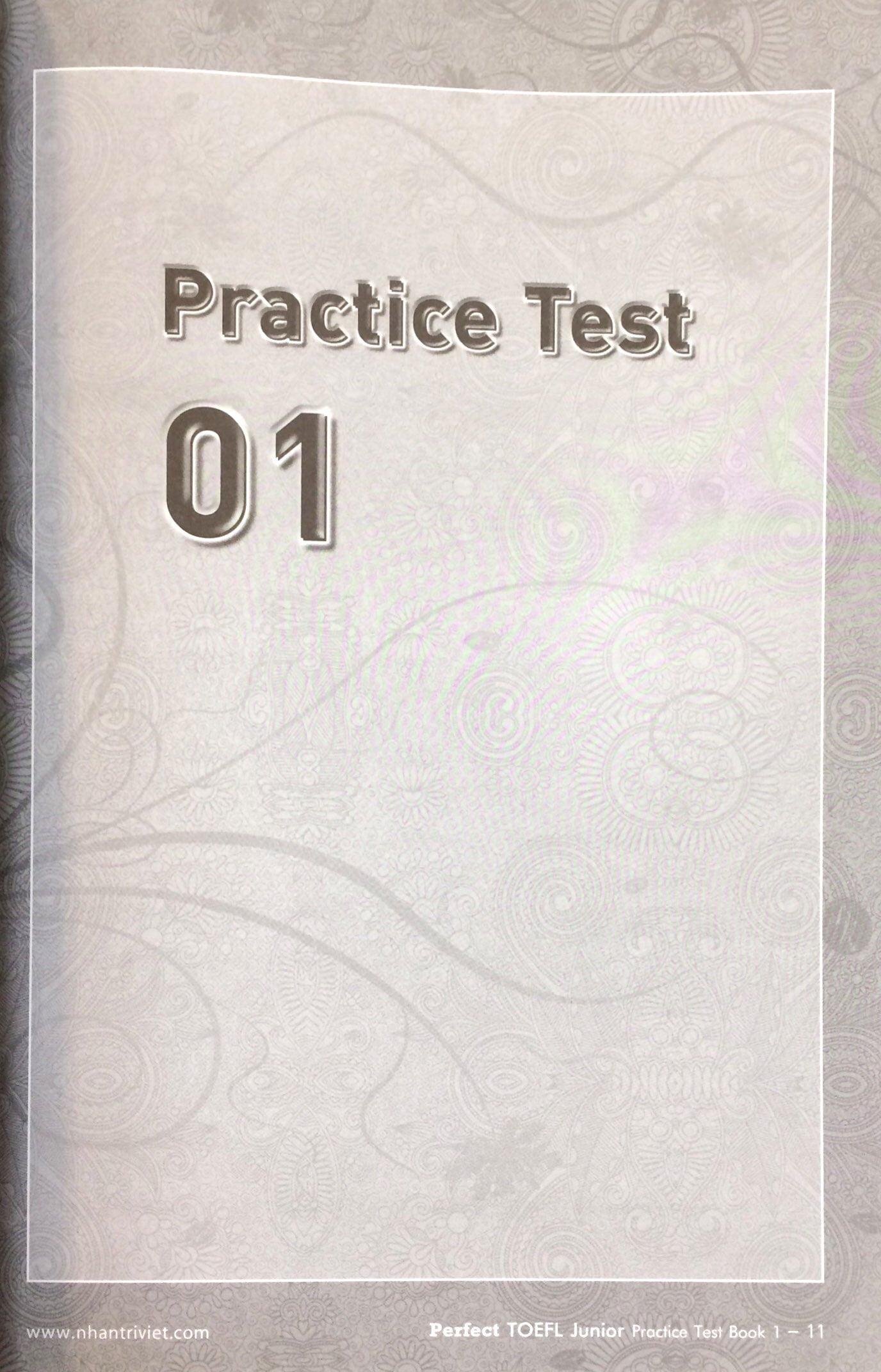 Perfect Toefl Junior Book 1 (Kèm CD)