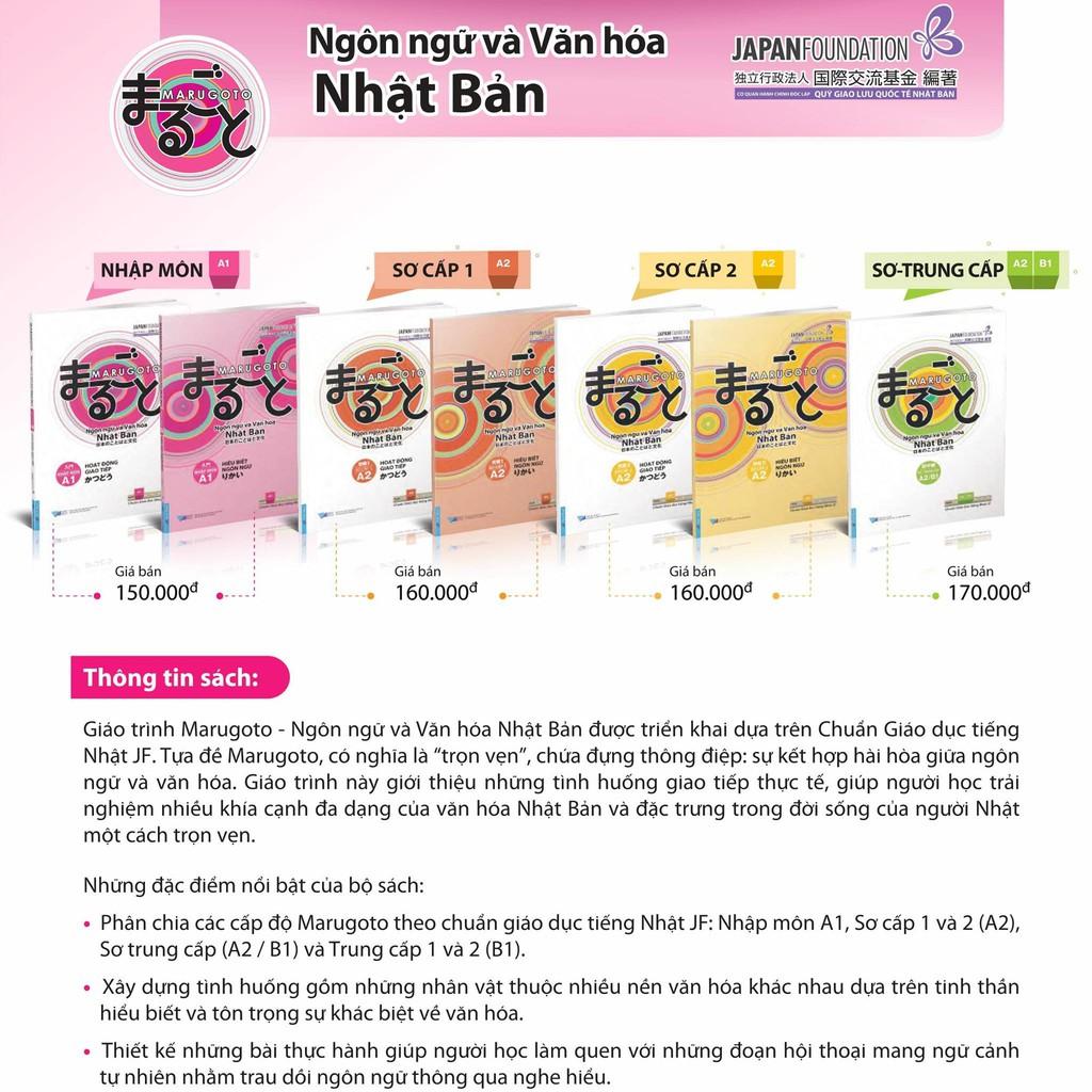 Combo Marugoto Hiểu Biết Ngôn Ngữ + Hoạt Động Giao Tiếp (Trình độ Sơ Cấp 1/ A2) - Bản Quyền