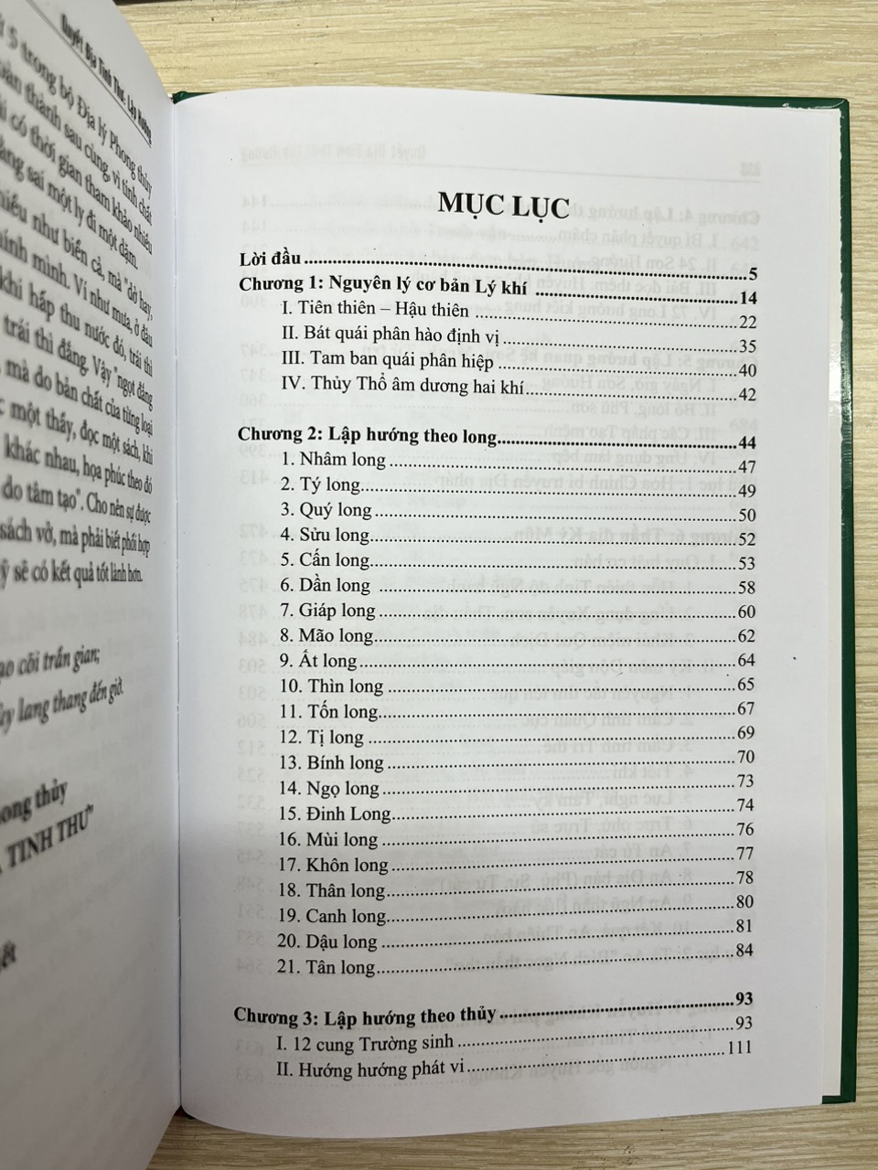 Quyết Địa Tinh Thư - Lập Hướng