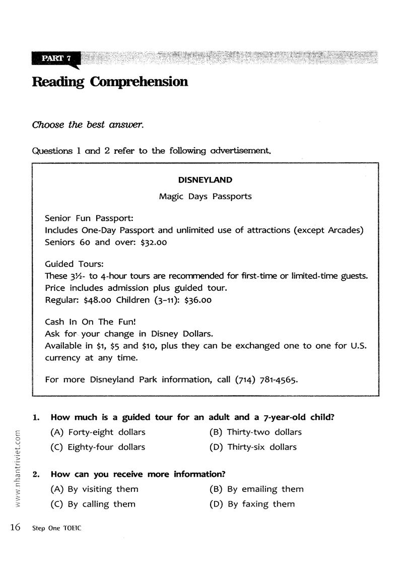 Step One Toeic (Kèm file MP3)