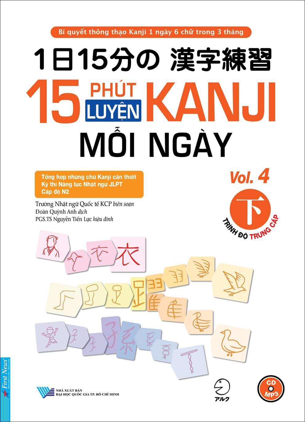 16 Phút Luyện Kanji Mỗi Ngày - Vol 4