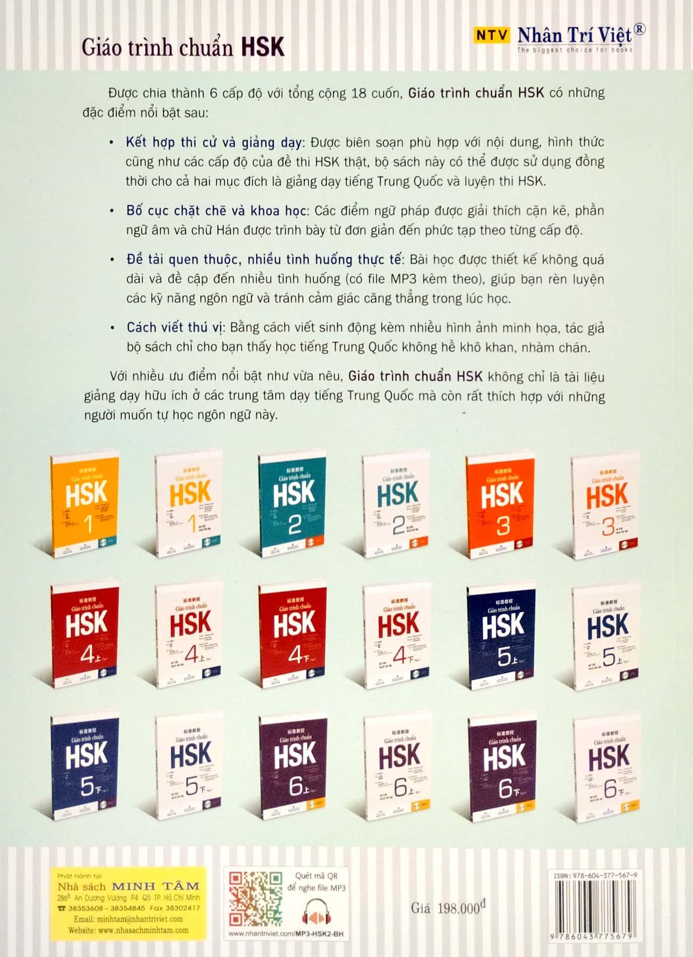 Giáo Trình Chuẩn HSK 2 - Bài Học (Quét Mã QR Để Nghe File MP3)