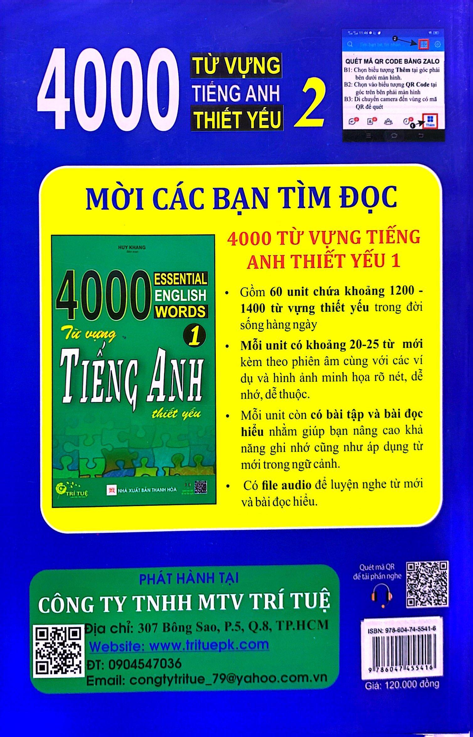 4000 Từ Vựng Tiếng Anh Thiết Yếu 2