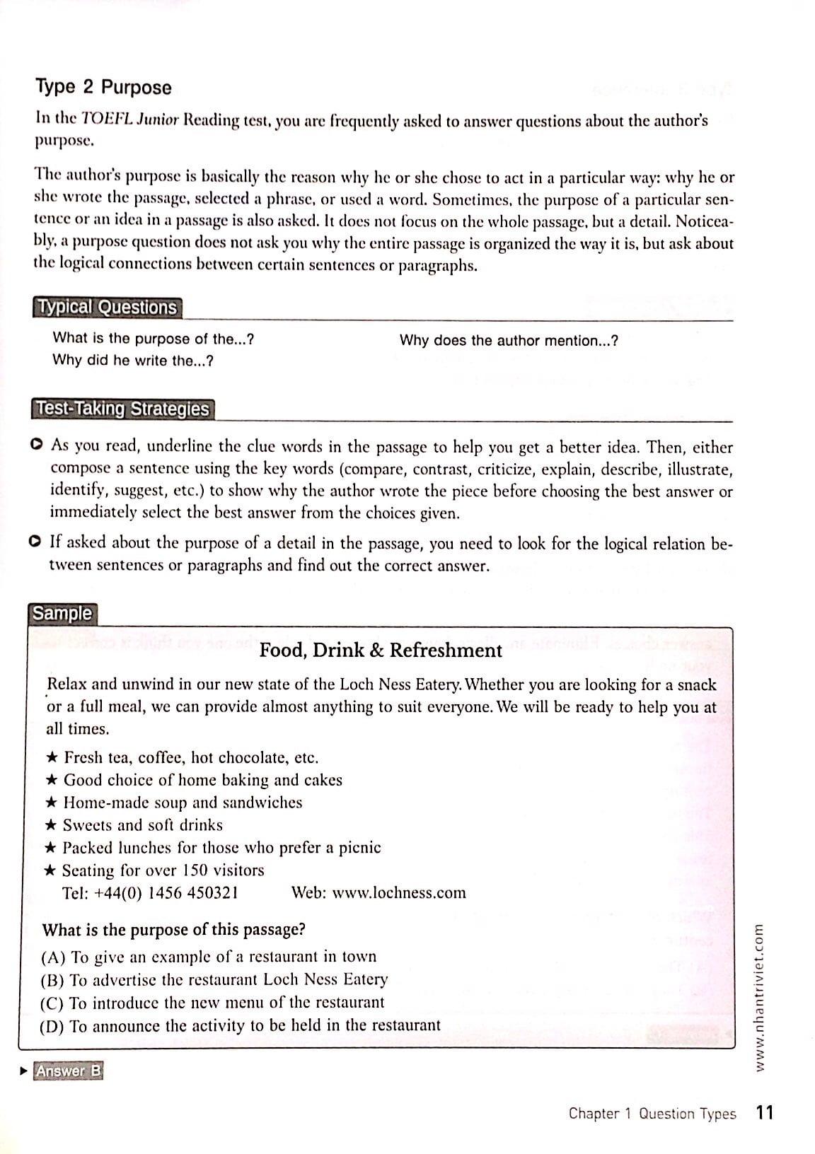 TOEFL Junior Reading (Không CD)