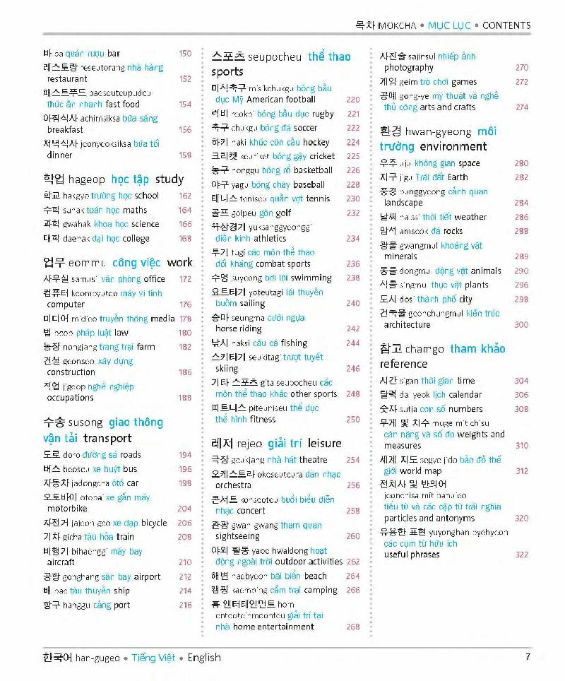 Korean Vietnamese English Trilingual Dictionary