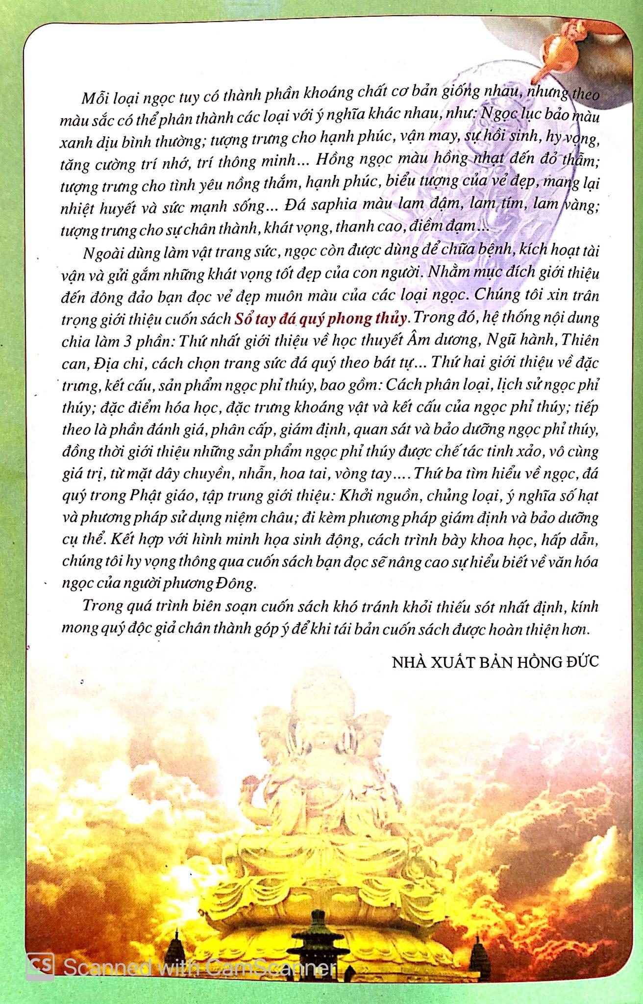 Sổ Tay Đá Quý Phong Thủy