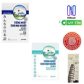 Combo Minna no Nihongo Bán Chạy: Giáo Trình Tiếng Nhật Cho Mọi Người Sơ Cấp 2 + Bản Dịch Và Giải Thích Ngữ Pháp - Tiếng Việt Sơ Cấp 2 (Cẩm Nang Học Tiếng Nhật Hiệu Qủa Nhất Dành Cho Người Việt / Tặng Kèm Bookmark Happy Life)