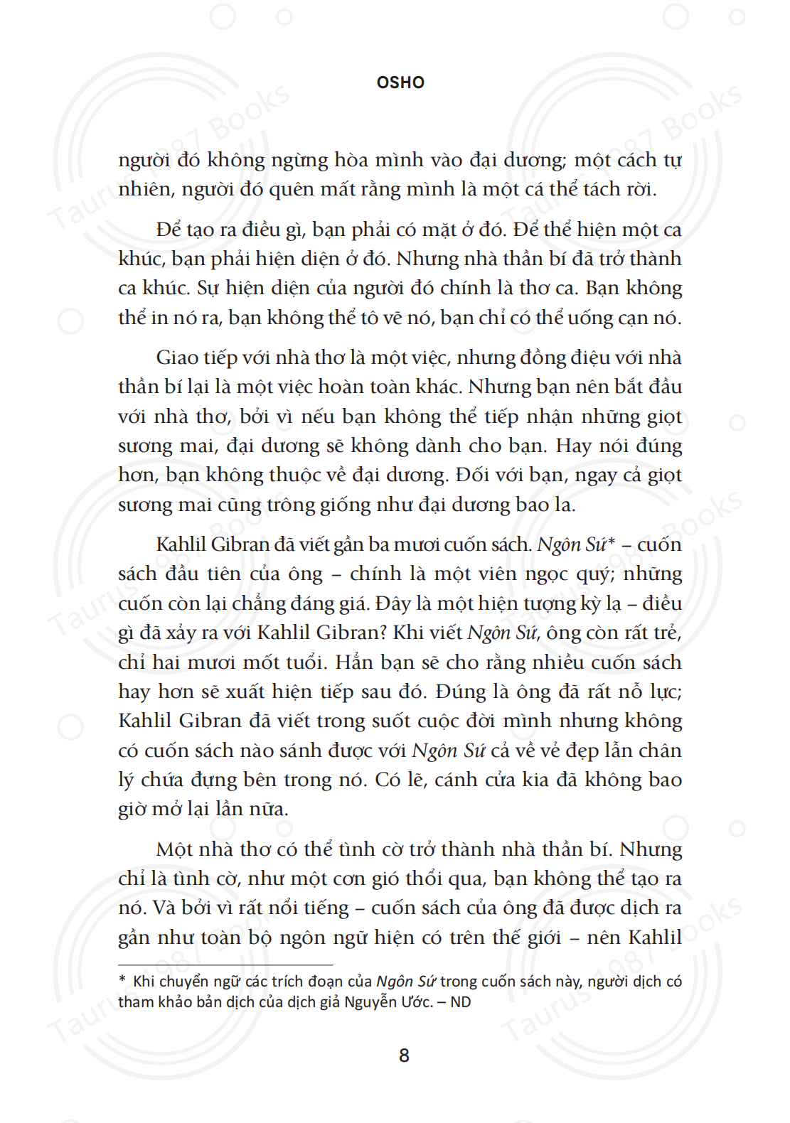 Đọc Ngôn Sứ, nói về Yêu - OSHO