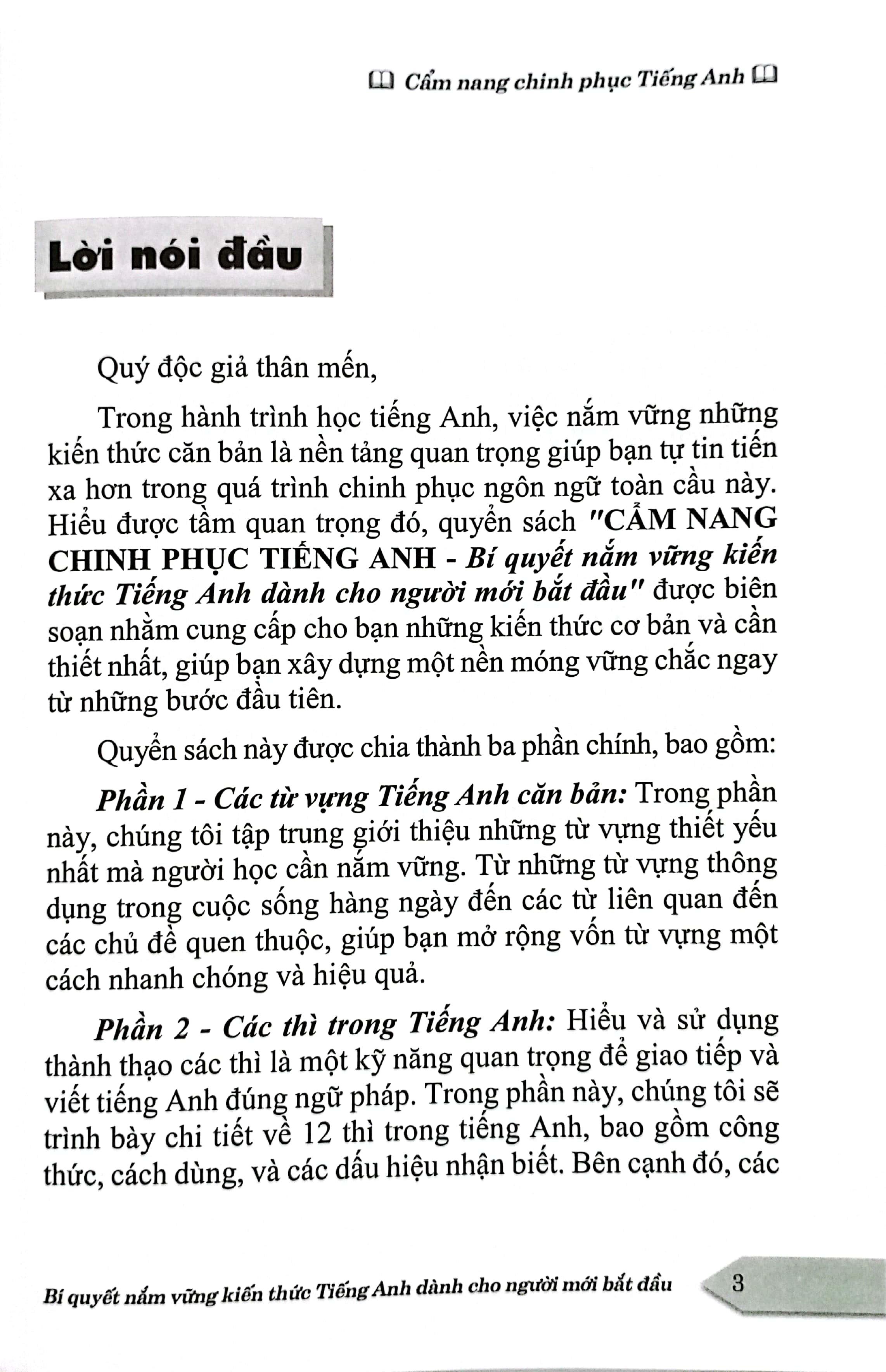 Sách - Cẩm Nang Chinh Phục Tiếng Anh - Bí Quyết Nắm Vững Kiến Thức Tiếng Anh Dành Cho Người Mới Bắt Đầu