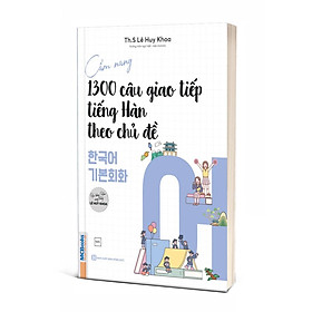 Sách - Cẩm nang 1300 câu giao tiếp tiếng Hàn theo chủ đề