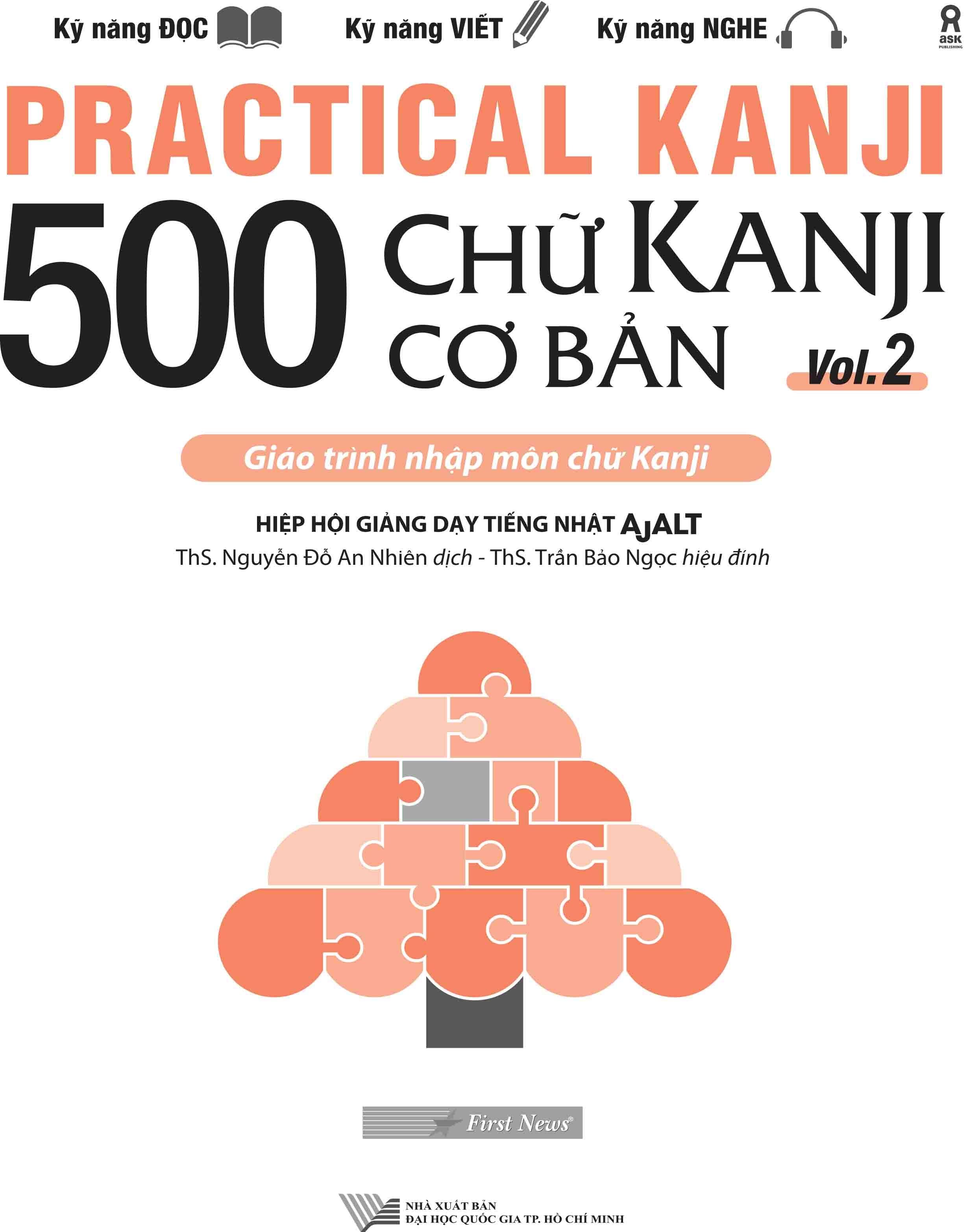 Practical Kanji Vol.2 - 500 Chữ Kanji Cơ Bản Vol.2 (Tặng Kèm CD)