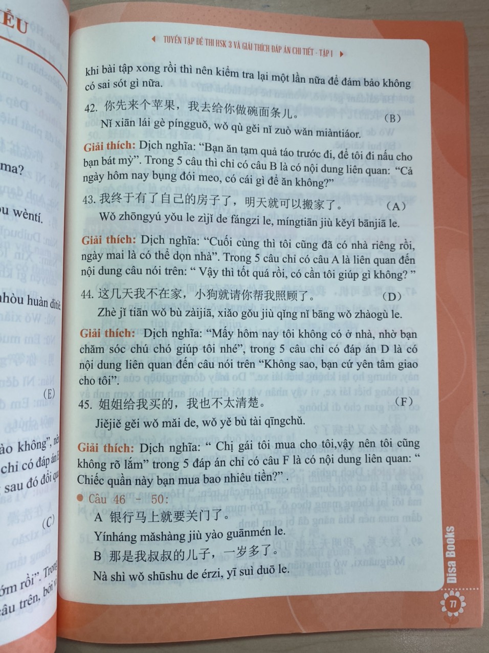 Combo 2 sách Bộ đề tuyển tập đề thi năng lực Hán Ngữ HSK 3 và đáp án giải thích chi tiết + DVD tài liệu