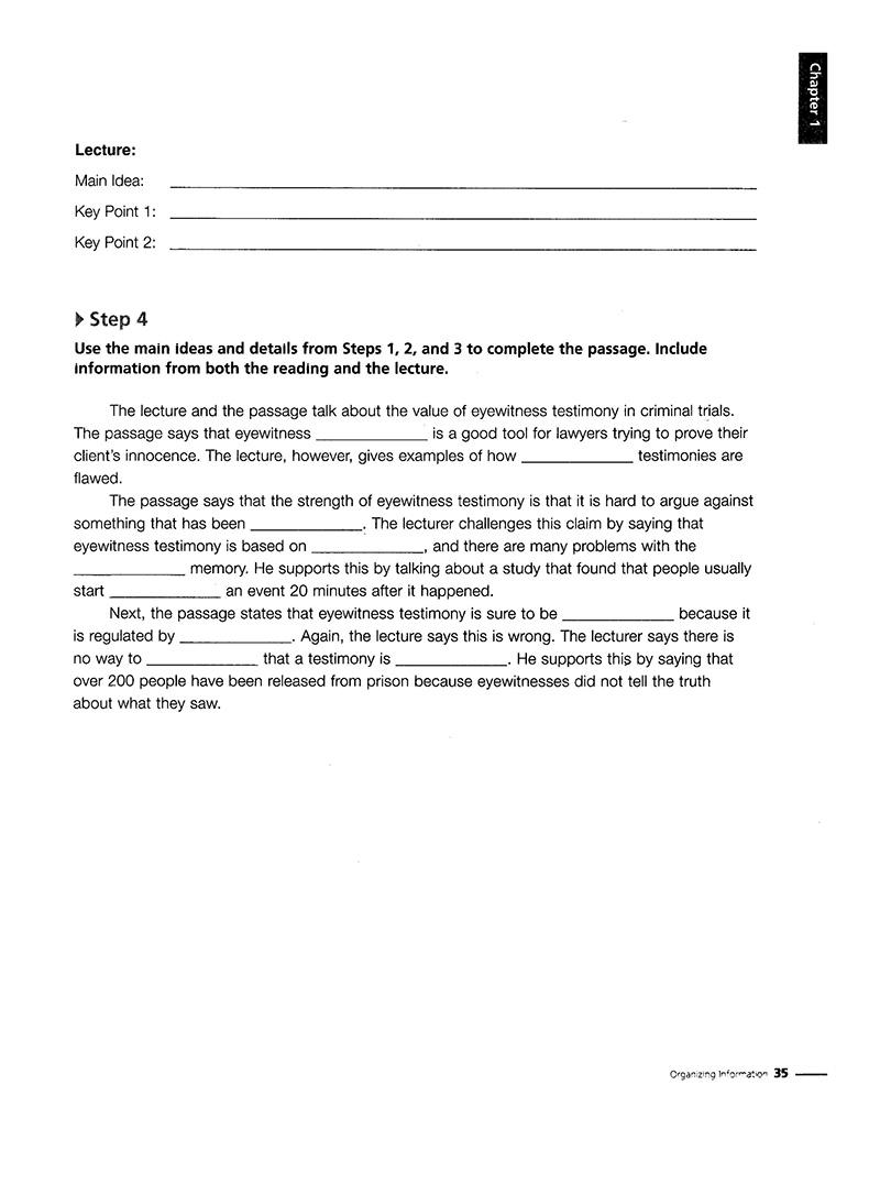 Building Skills For The Toeft IBT Beginning - Writing
