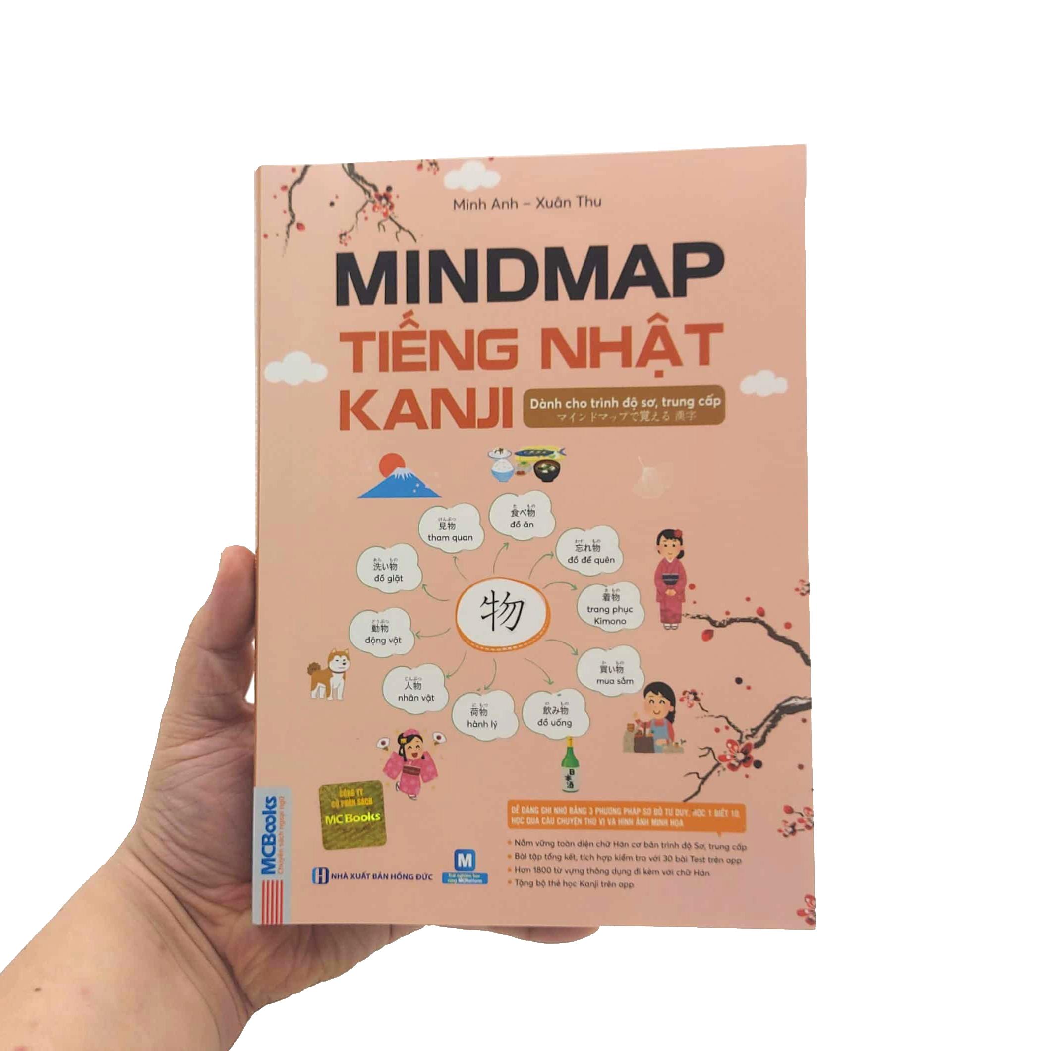 Mindmap Tiếng Nhật Kanji - Dành Cho Trình Độ Sơ, Trung Cấp