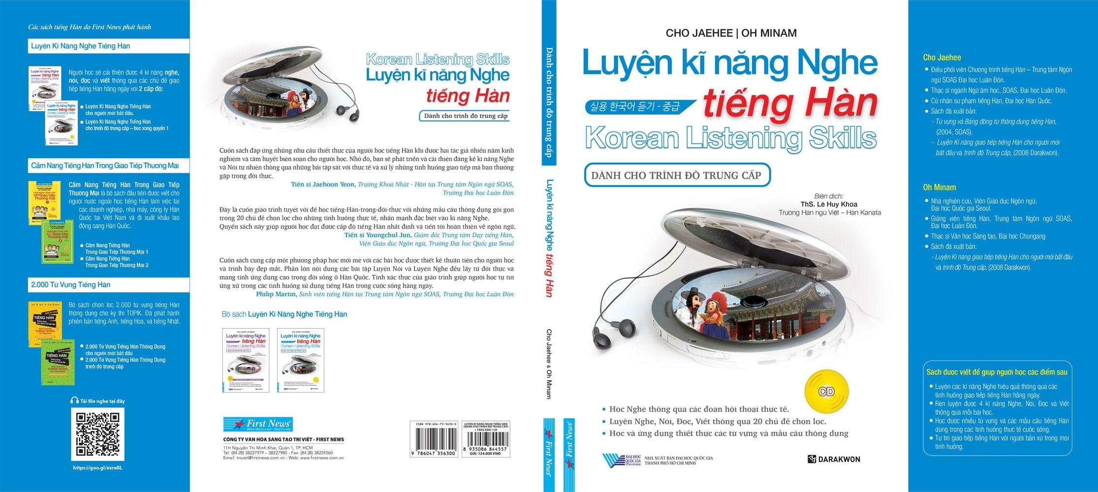 Luyện Kĩ Năng Nghe Tiếng Hàn (Dành Cho Trình Độ Trung Cấp)