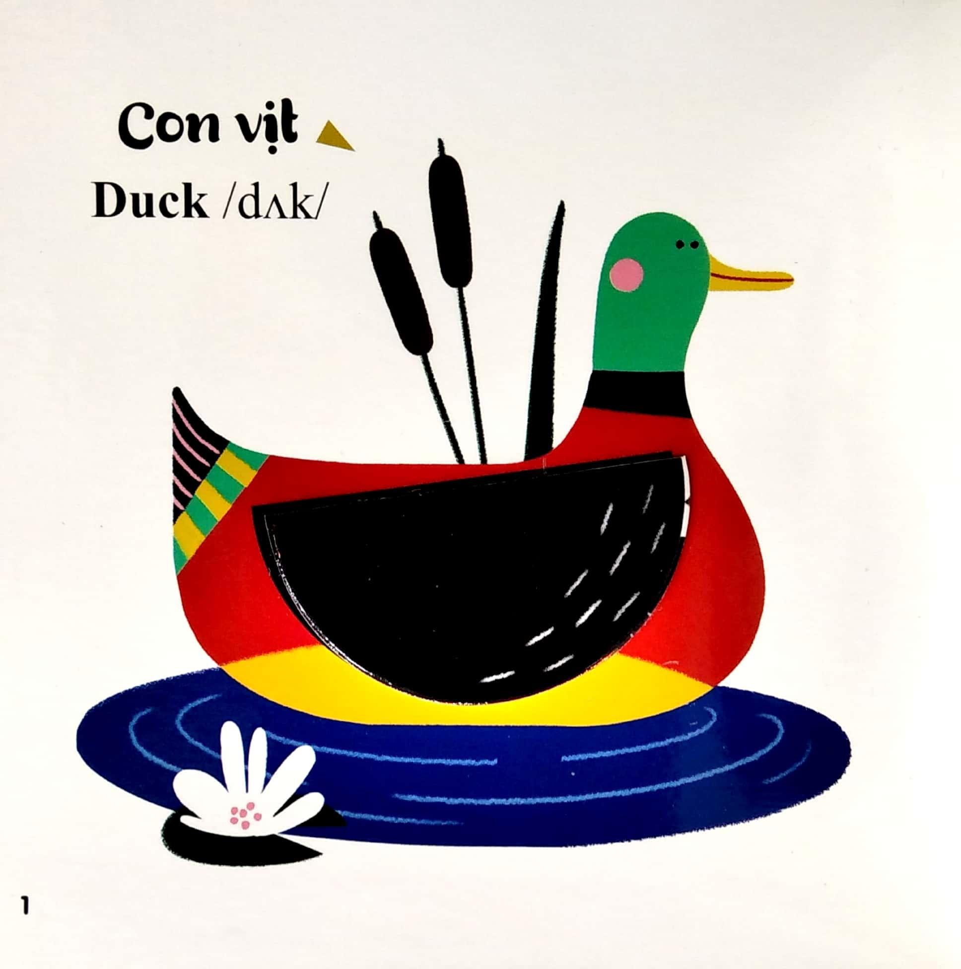 Sách Đục Trổ Thông Minh - Những Từ Vựng Đầu Đời Của Bé - My First Words - Động Vật Nông Trại - Farm Animals