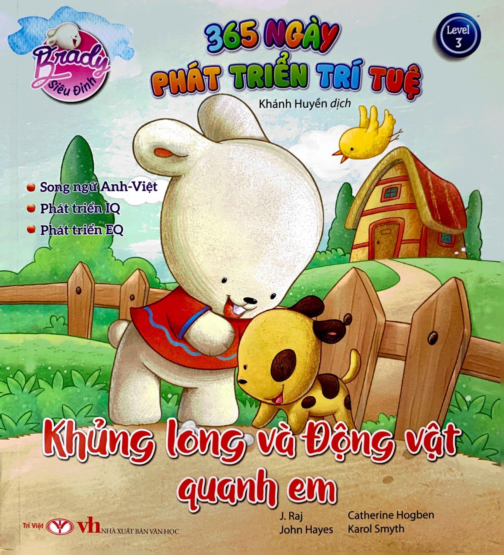 Brady Siêu Đỉnh - 365 Ngày Phát Triển Trí Tuệ - Level 3 - Khủng Long Và Động Vật Quanh Em