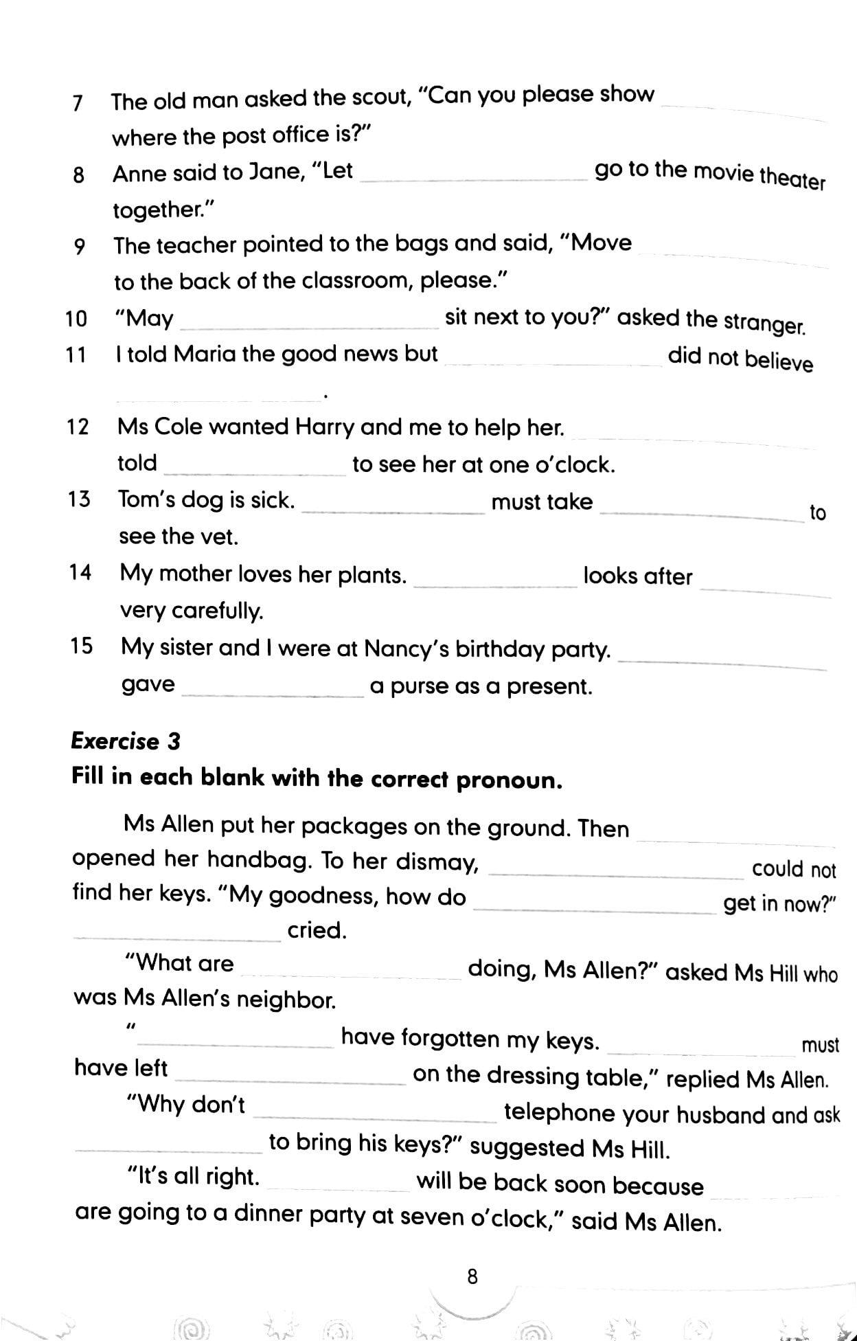 Graded Grammar Exercises 6