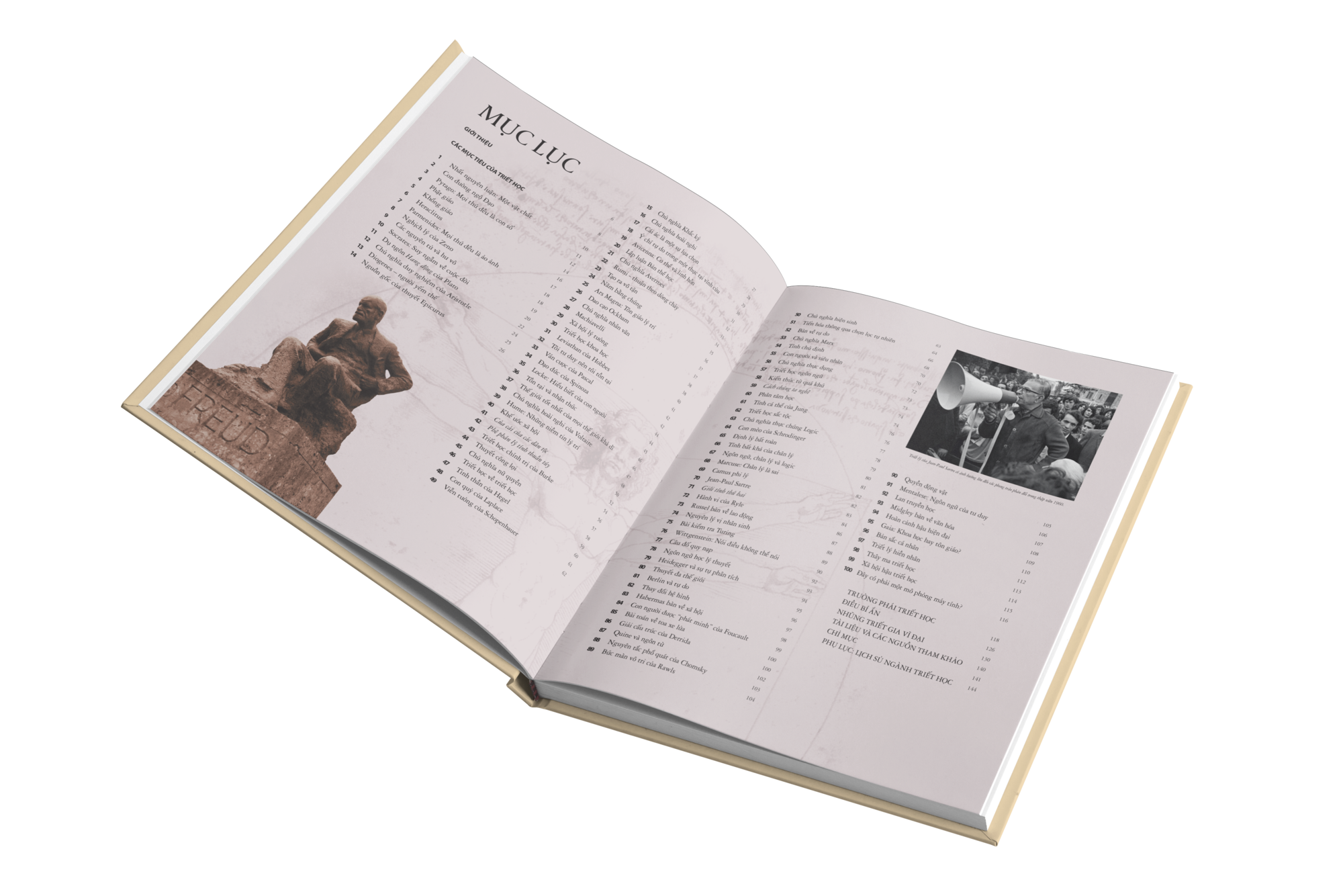 Sách Lược Sử Về Triết Học ( An Illustrated History of Thought ) - Kiến Thức Về Thế Giới Triết Học, Từ Những Nhà Tư Tưởng Lớn Đến Các Khái Niệm Hiện Đại - Á Châu Books, Bìa Cứng In Màu