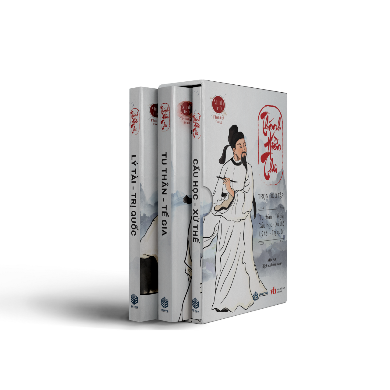 Sách - Combo 3 Boxset Cuốn Thánh Hiền Thư : Lý Tài + Cầu Học + Tu Thân (Bộ Sách Minh Triết Phương Đông) - Sbooks