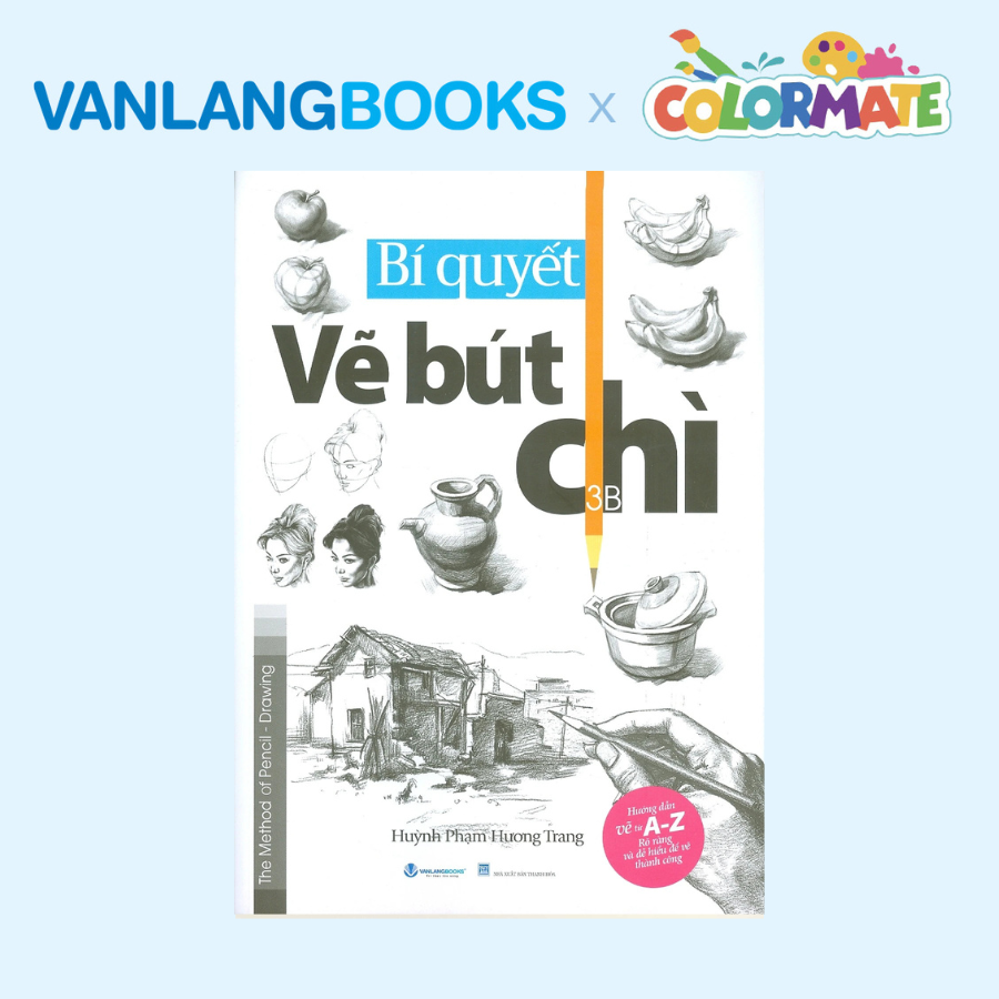 Sách Bí Quyết Vẽ Bút Chì + Hộp 10 Cây Bút Chì Màu Nước Artist MS - Vanlangbooks x Colormate