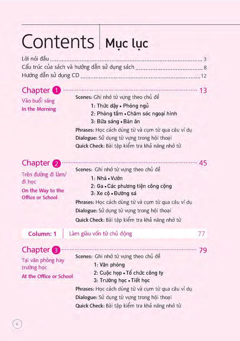Sổ Tay Từ Vựng Tiếng Anh - Từ Lúc Thức Giấc Đến Khi Đi Ngủ (Kèm file MP3)