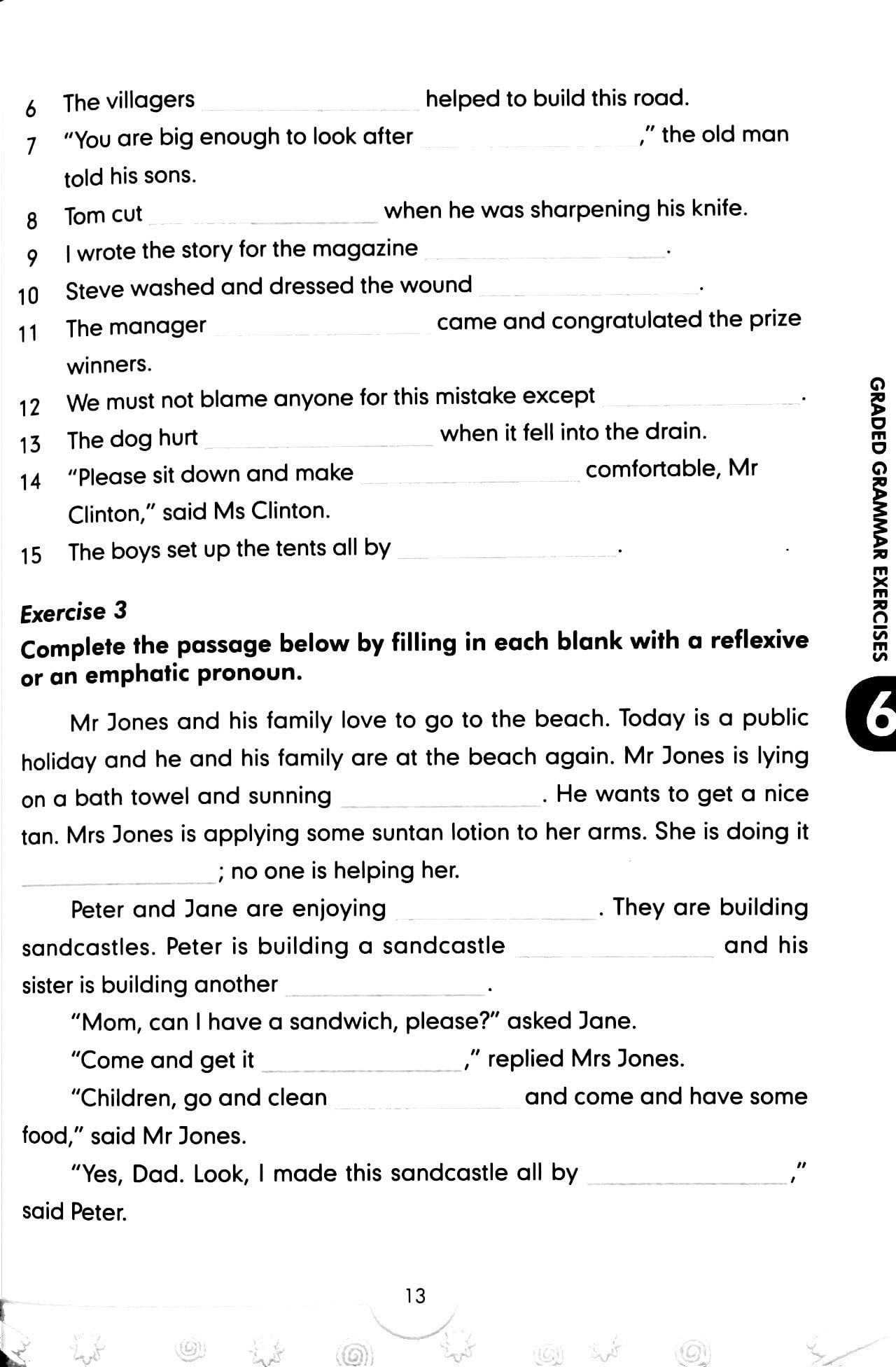 Graded Grammar Exercises 6