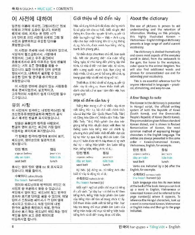 Korean Vietnamese English Trilingual Dictionary