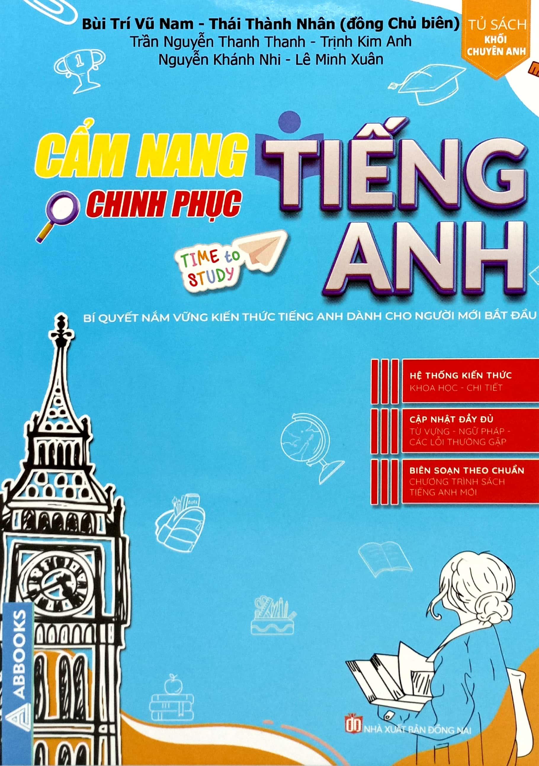 Sách - Cẩm Nang Chinh Phục Tiếng Anh - Bí Quyết Nắm Vững Kiến Thức Tiếng Anh Dành Cho Người Mới Bắt Đầu