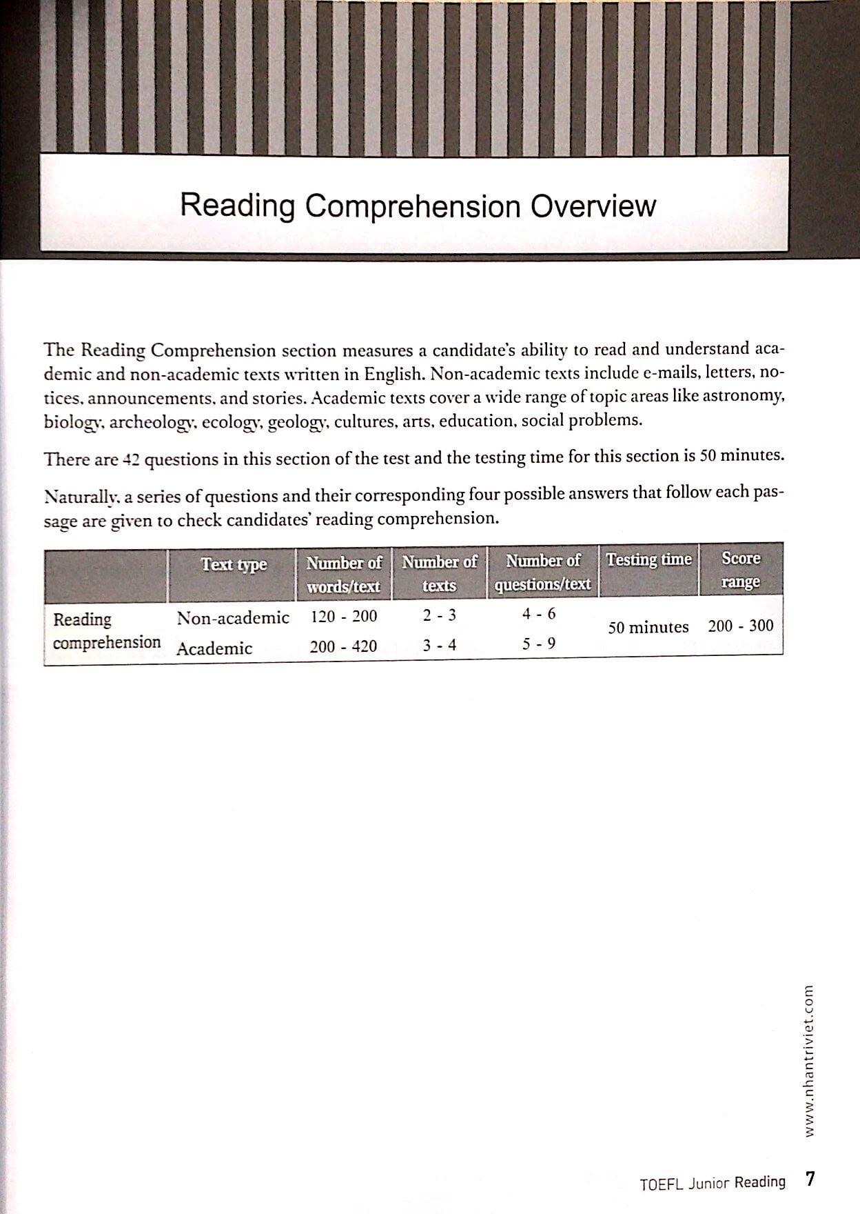 TOEFL Junior Reading (Không CD)