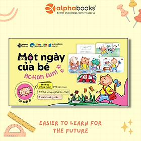 Thẻ Học Thông Minh: Một Ngày Của Bé - Thẻ Song Ngữ Anh Việt 