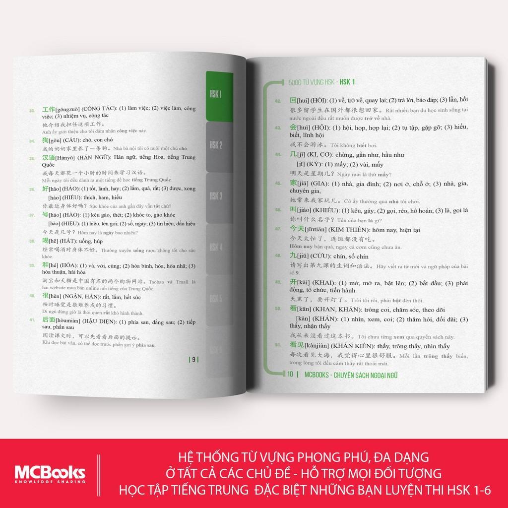 5000 Từ Vựng Tiếng Trung Bỏ Túi - Bí Kíp Chinh Phục Từ Vựng Kỳ Thi HSK - Bản Quyền