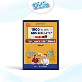 Sách - 1000 Từ Vựng + 500 Câu Giao Tiếp Song Ngữ Anh - Trung