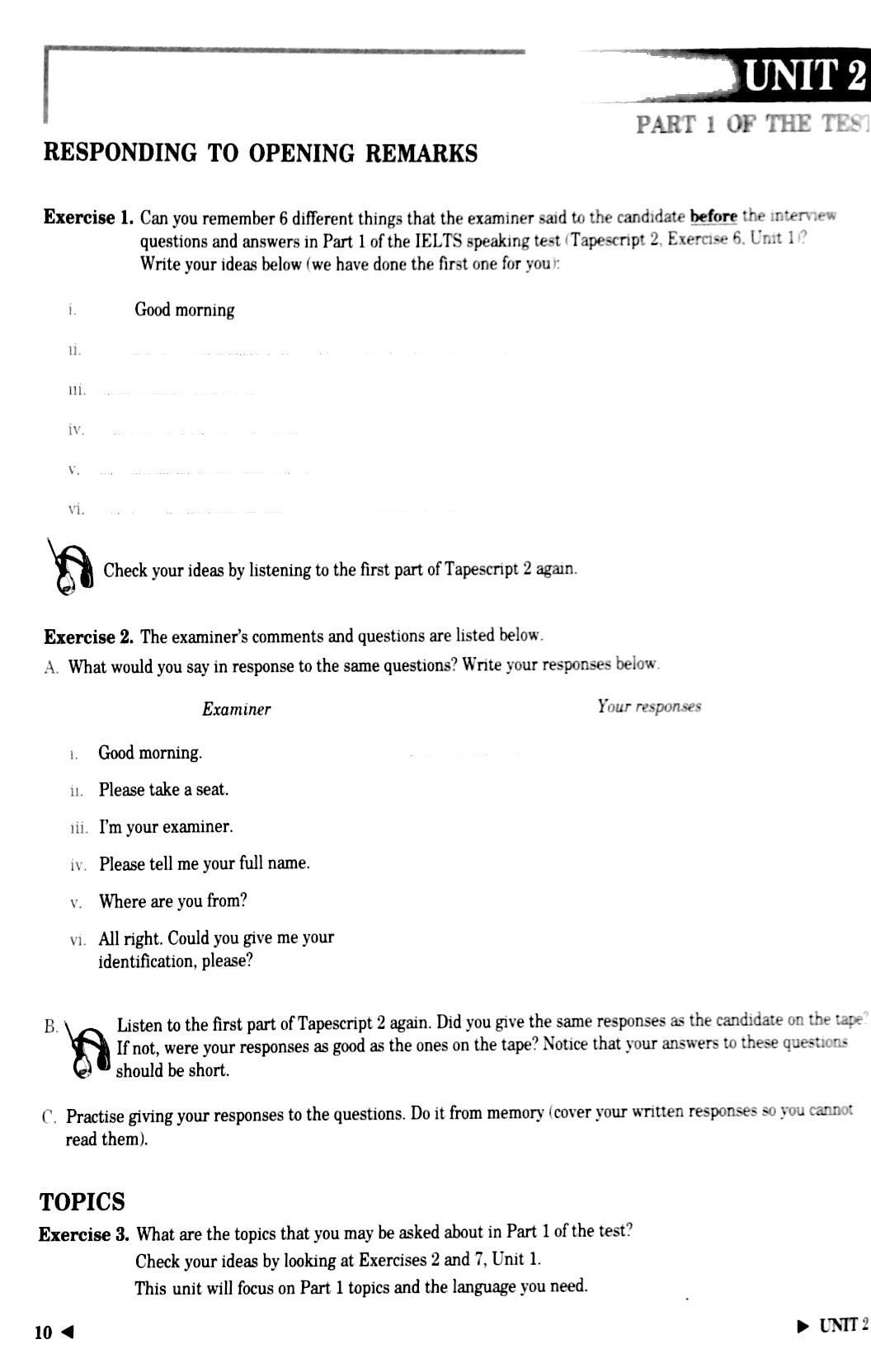 Tài liệu luyện thi IELTS kỹ năng nói - IELTS speaking preparation and practice