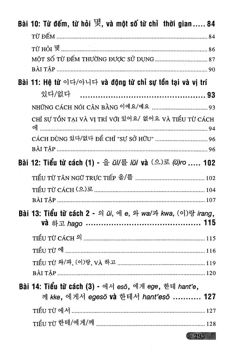 Bài Tập Ngữ Pháp Tiếng Hàn (Trình Độ Căn Bản)