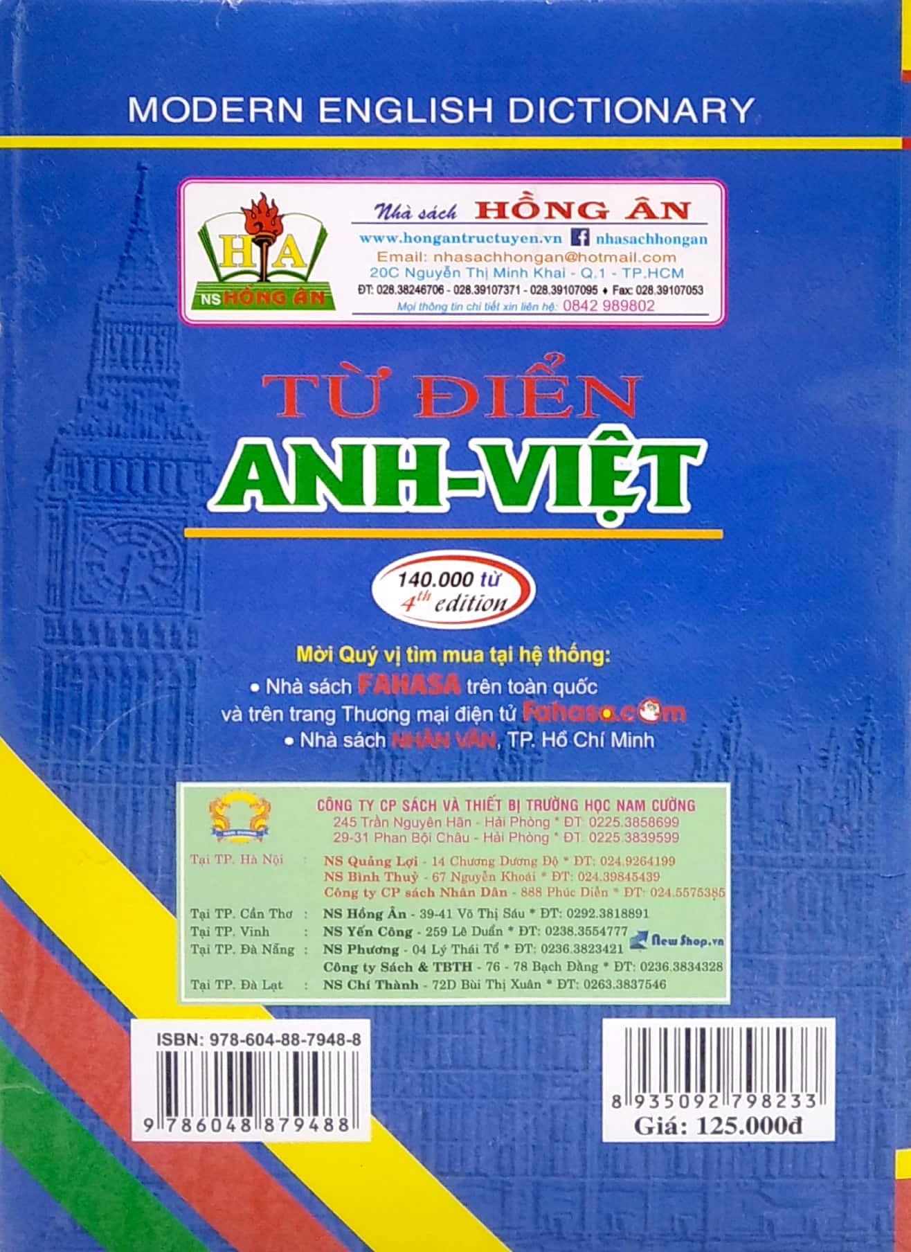 Từ Điển Anh - Việt (140.000 Từ)