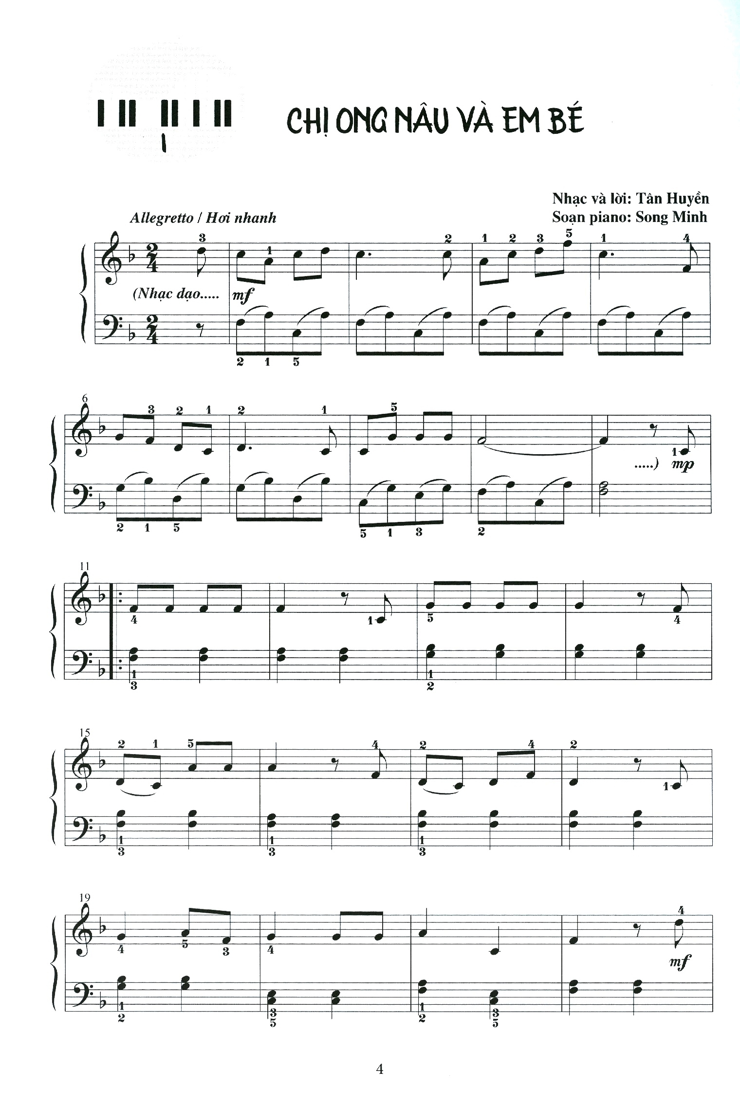 Những Nhạc Khúc Hay & Dễ Soạn Cho Đàn Piano