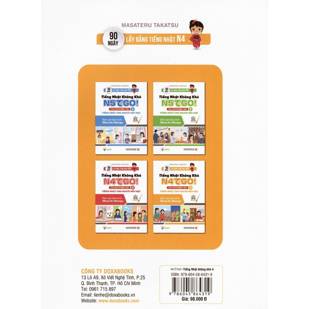 Tiếng Nhật Không Khó Tập 4 (Bám Sát Giáo Trình Minna No Nihongo) - Bản Quyền