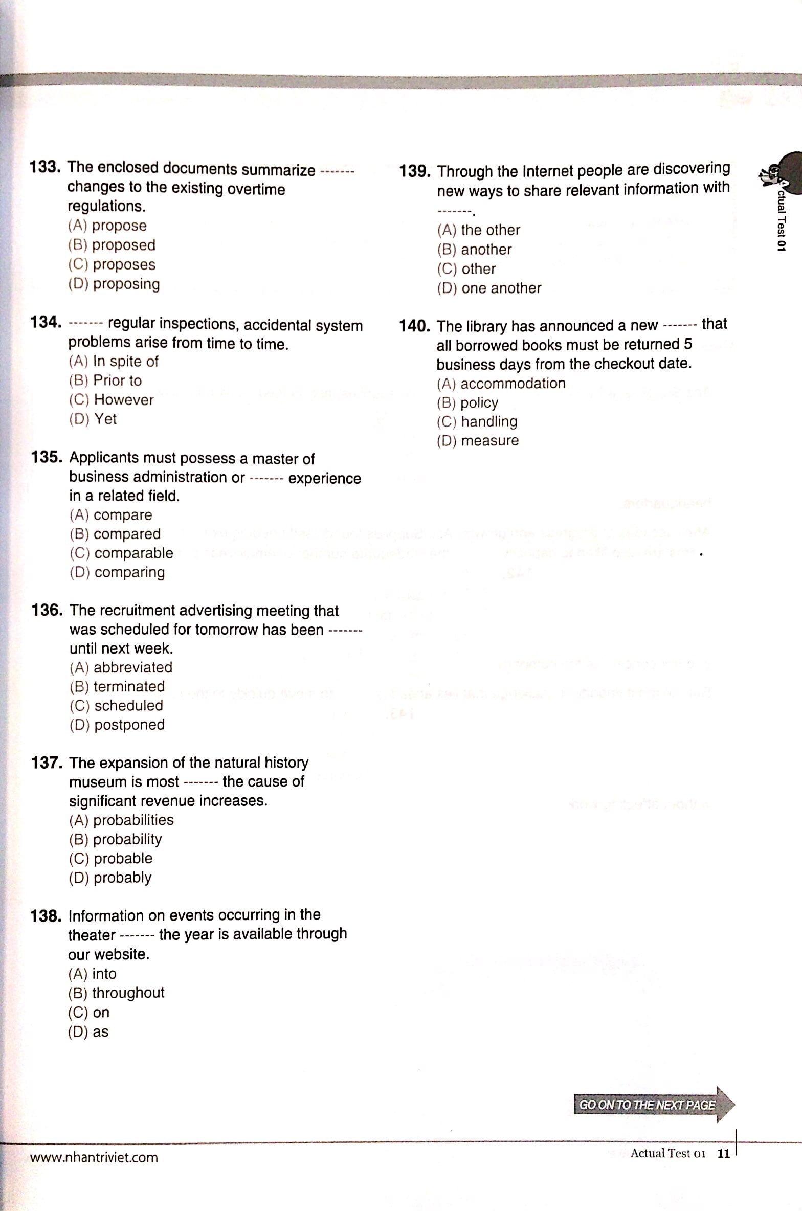 Economy TOEIC RC1000 Volume 1