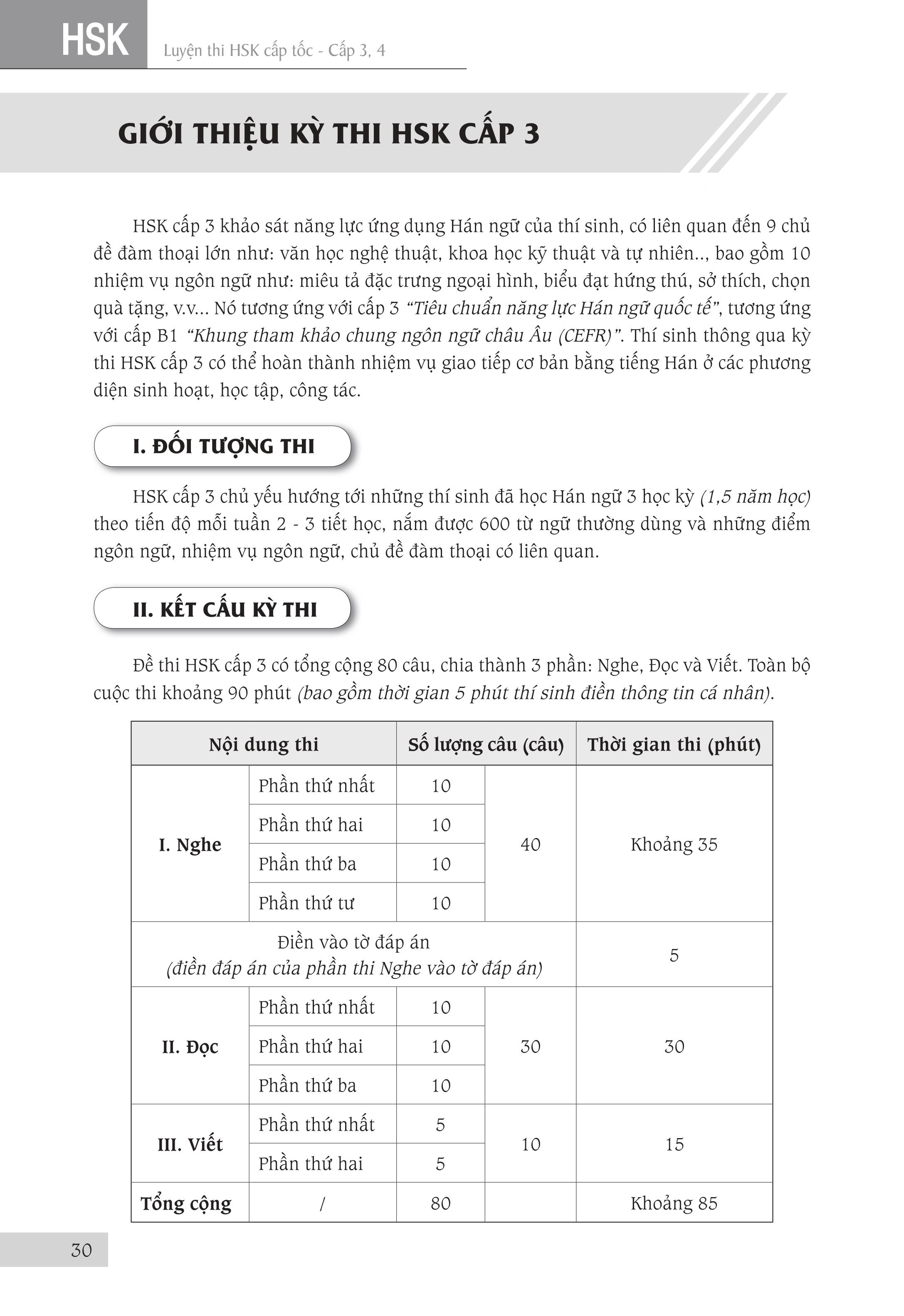 Sách - combo: Luyện thi HSK cấp tốc tập 2 (tương đương HSK 3+4 kèm CD) + Phân tích đáp án các bài luyện dịch Tiếng Trung + DVD tài liệu