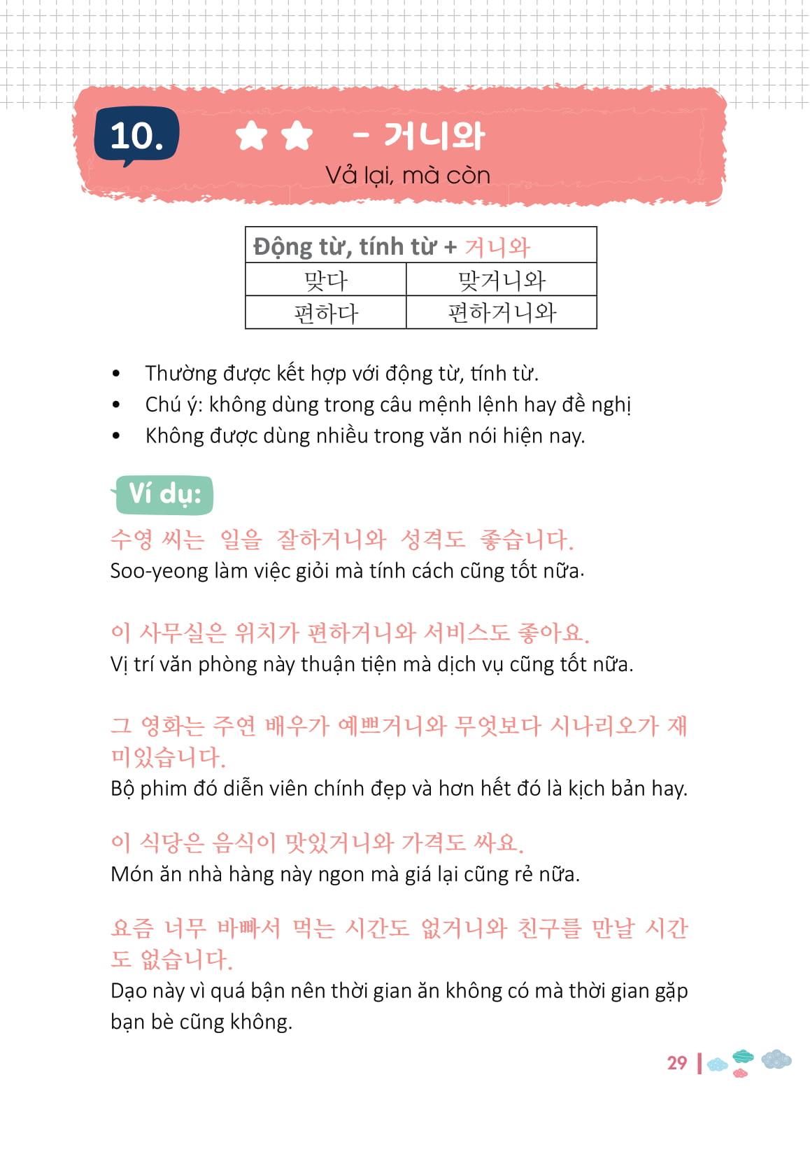 Ngữ Pháp Tiếng Hàn Bỏ Túi