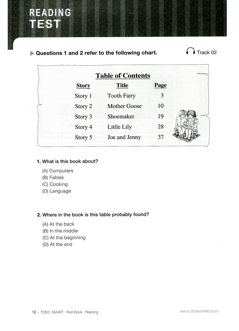 Toeic Smart - Red Book Reading (Kèm CD)