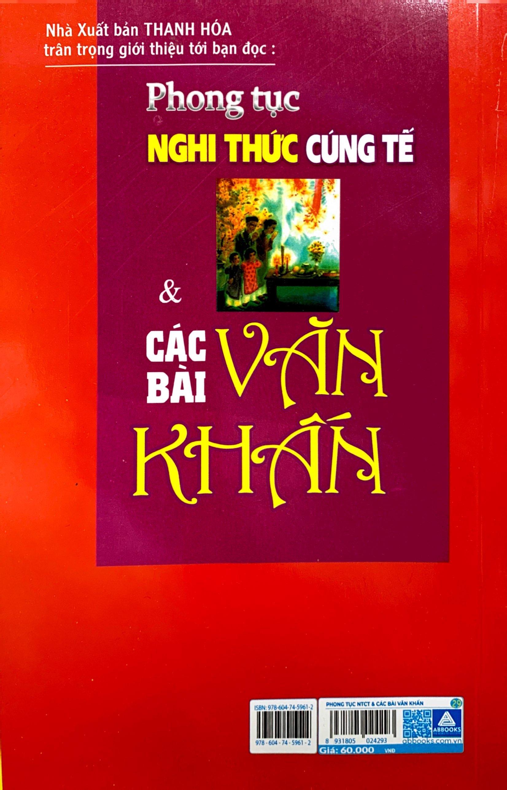 Phong Tục Nghi Thức Cúng Tế Và Các Bài Văn Khấn (Tái Bản 2023)
