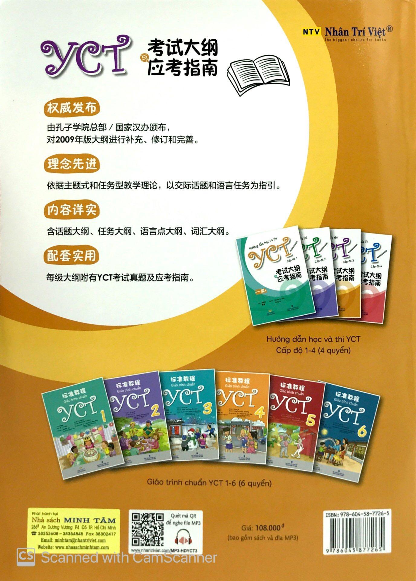 Hướng Dẫn Học Và Thi YCT Cấp Độ 3 (Kèm file MP3)