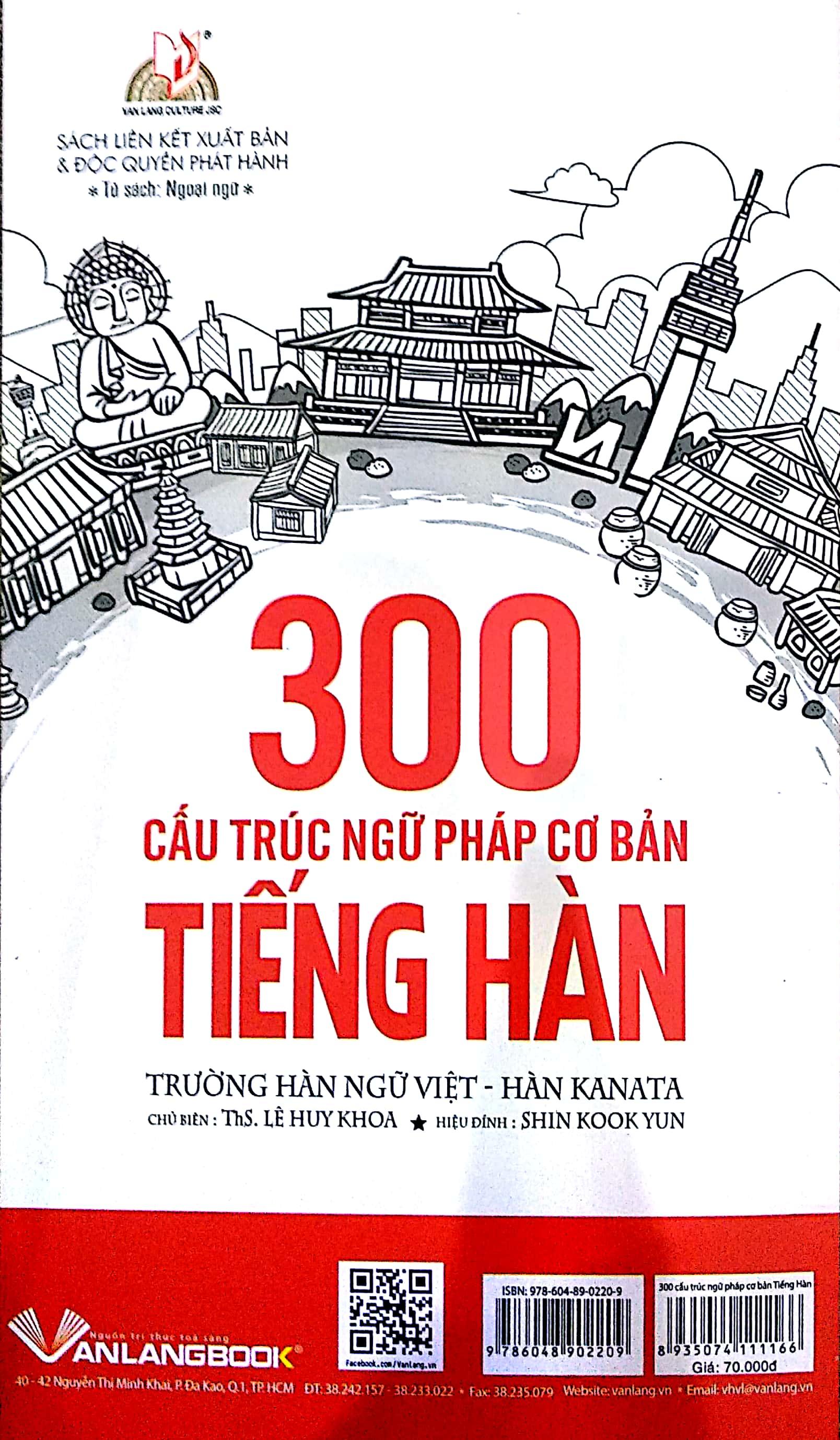 300 Cấu Trúc Ngữ Pháp Cơ Bản Tiếng Hàn