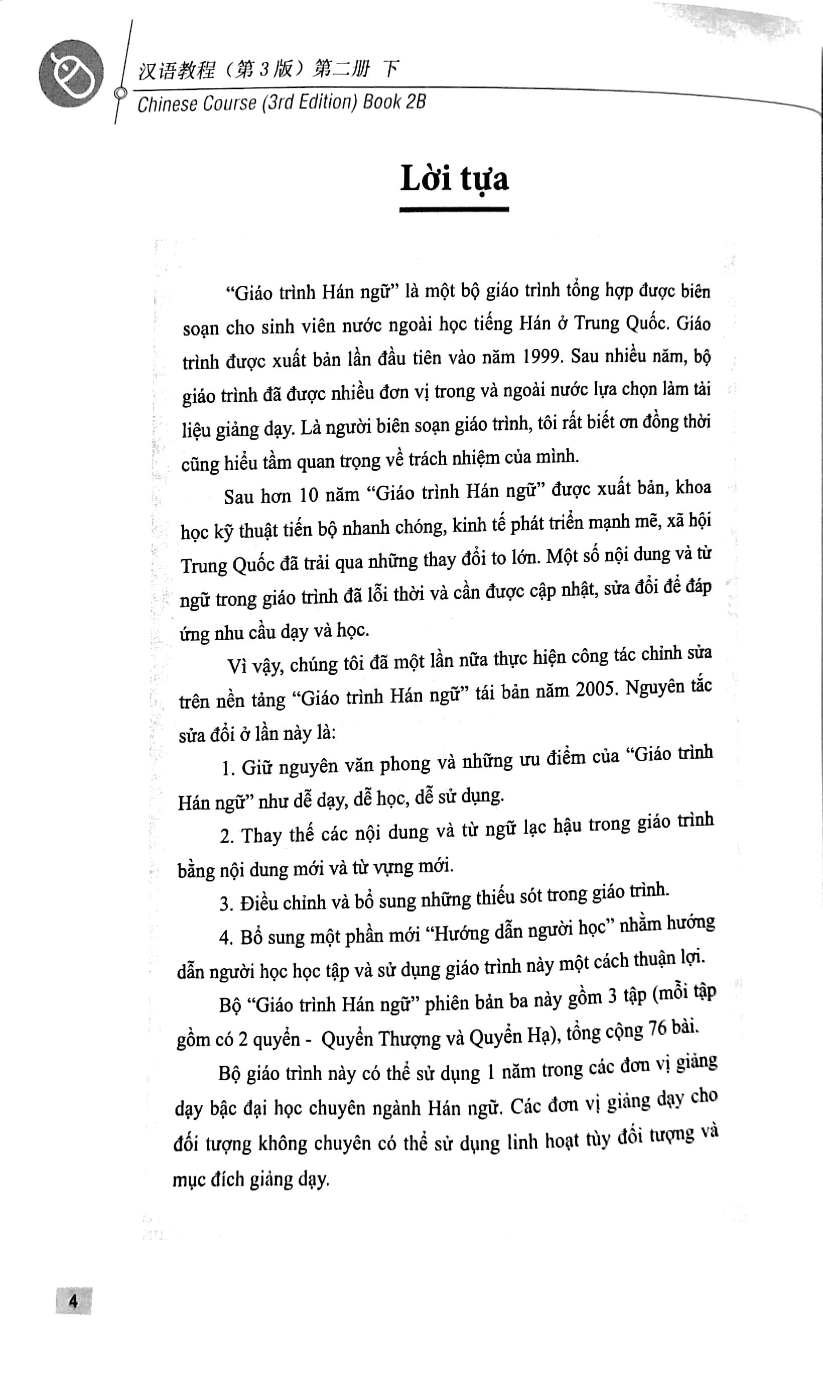 Giáo Trình Hán Ngữ 4 - Tập 2: Quyển Hạ (Phiên Bản 3)