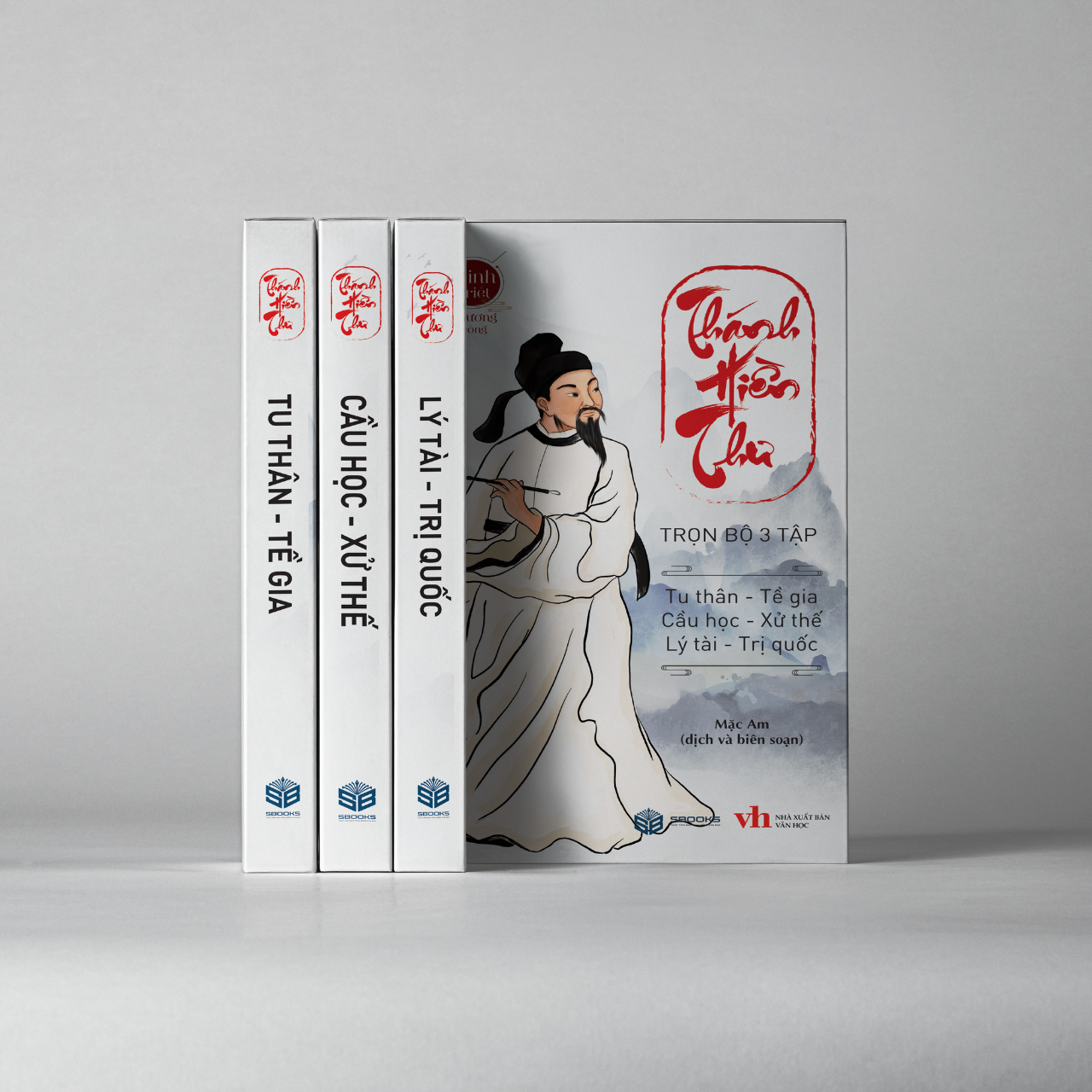 Sách - Combo 3 Boxset Cuốn Thánh Hiền Thư : Lý Tài + Cầu Học + Tu Thân (Bộ Sách Minh Triết Phương Đông) - Sbooks