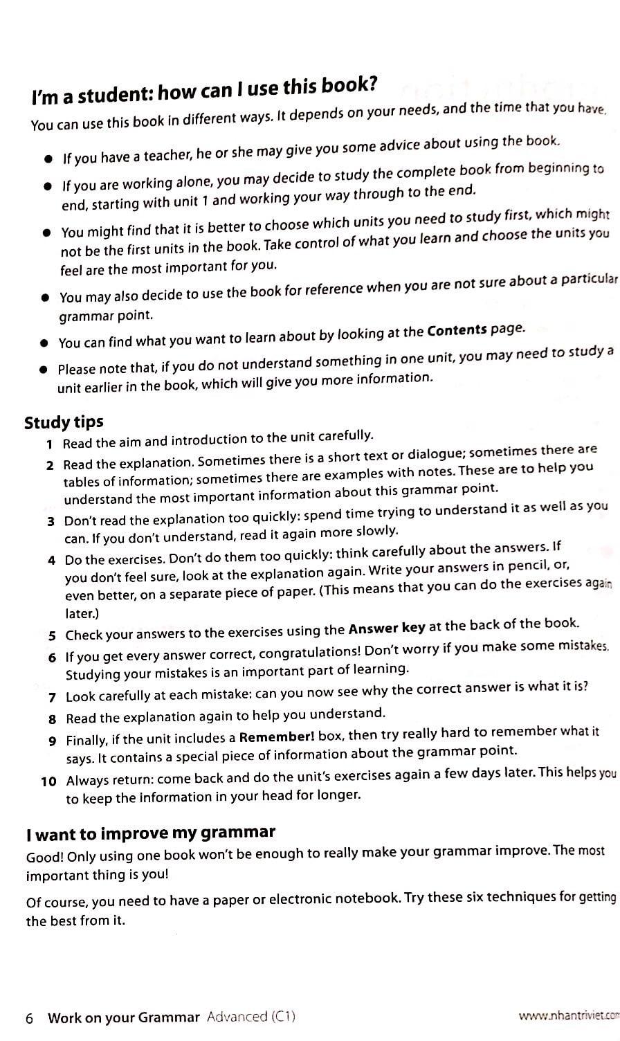 Collins Work On Your Grammar - Advanced C1